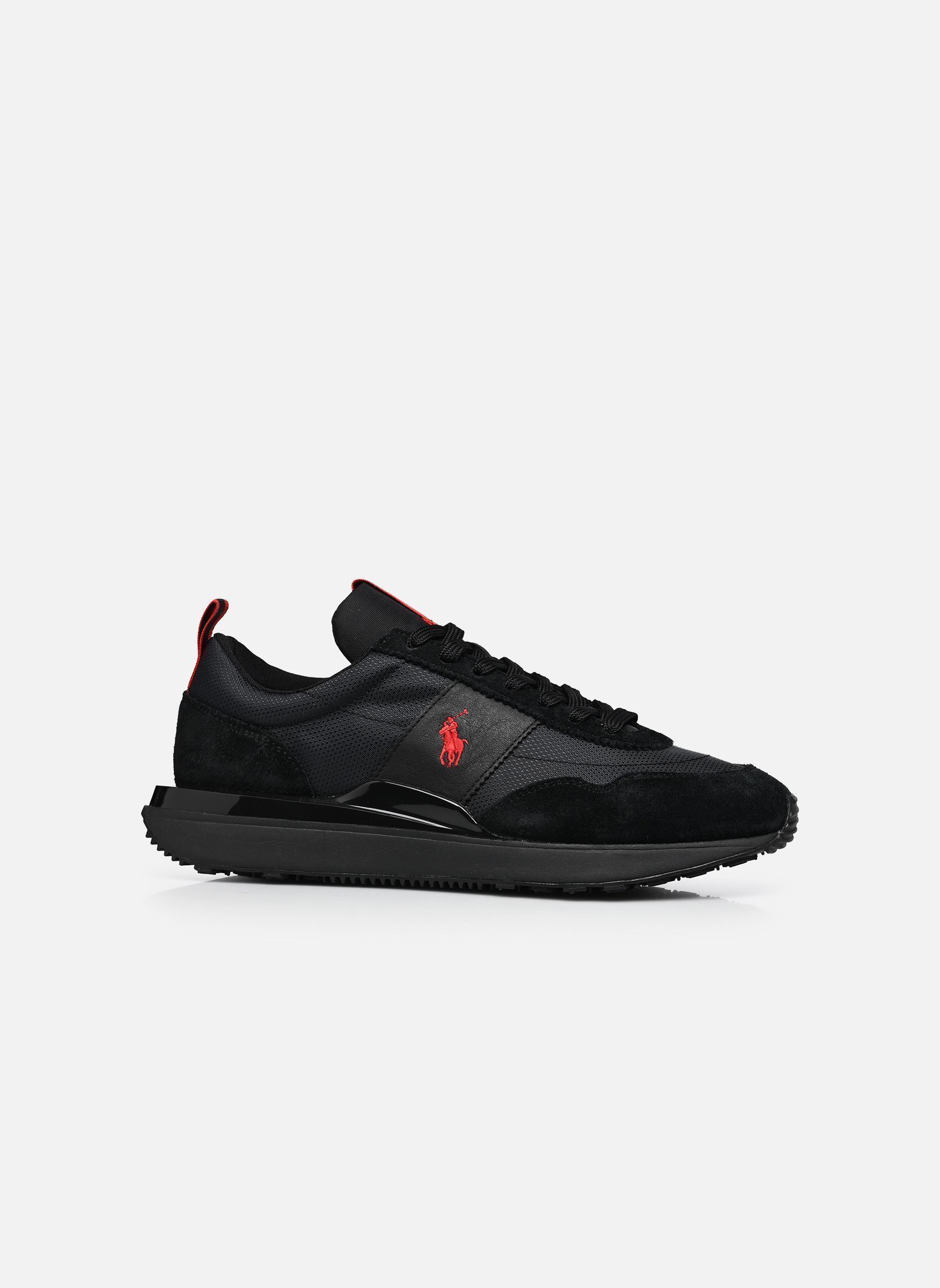 Baskets basses TRAIN 89 RIB-SNEAKERS-LOW TOP LACE homme noir Polo Ralph Lauren Baskets basses TRAIN 89 RIB-SNEAKERS-LOW TOP LACE homme noir TRIPLE BLACK/RED PP