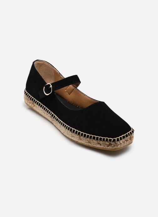 Georgia Rose Platte espadrilles Irina dames zwart
