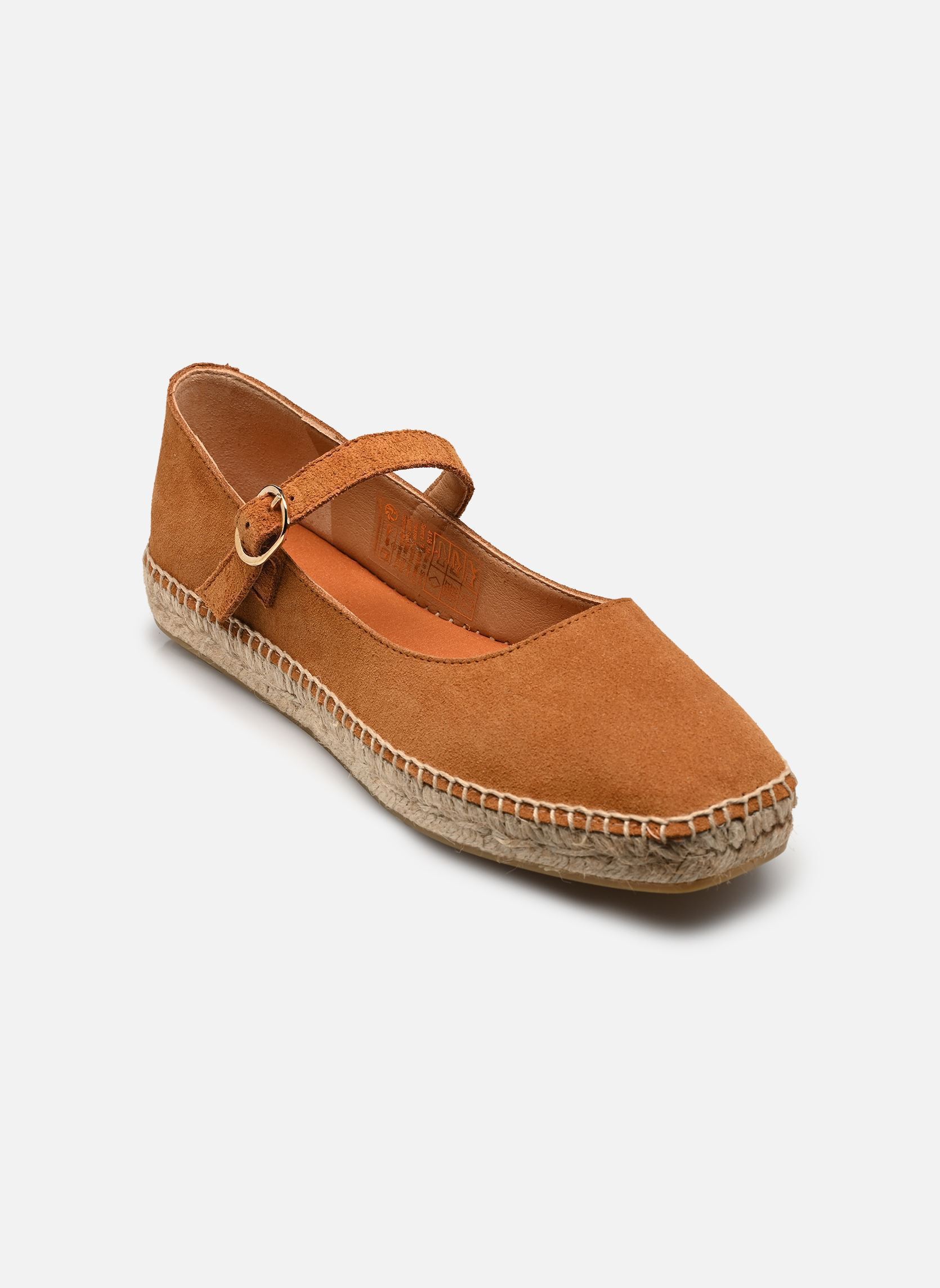 Espadrilles plates Irina femme marron Georgia Rose Espadrilles plates Irina femme marron Cognac