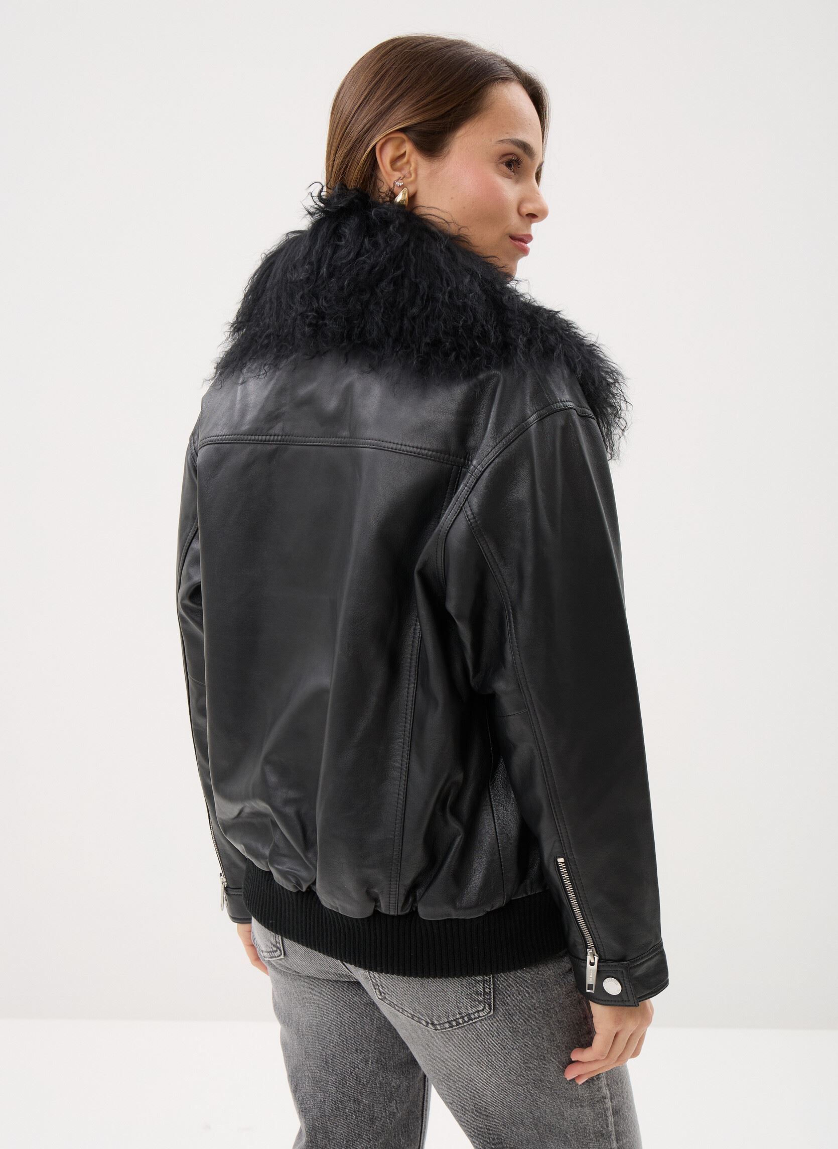 Bomberjacken FCUI32000K damen schwarz The Kooples Bomberjacken FCUI32000K damen schwarz BLA01
