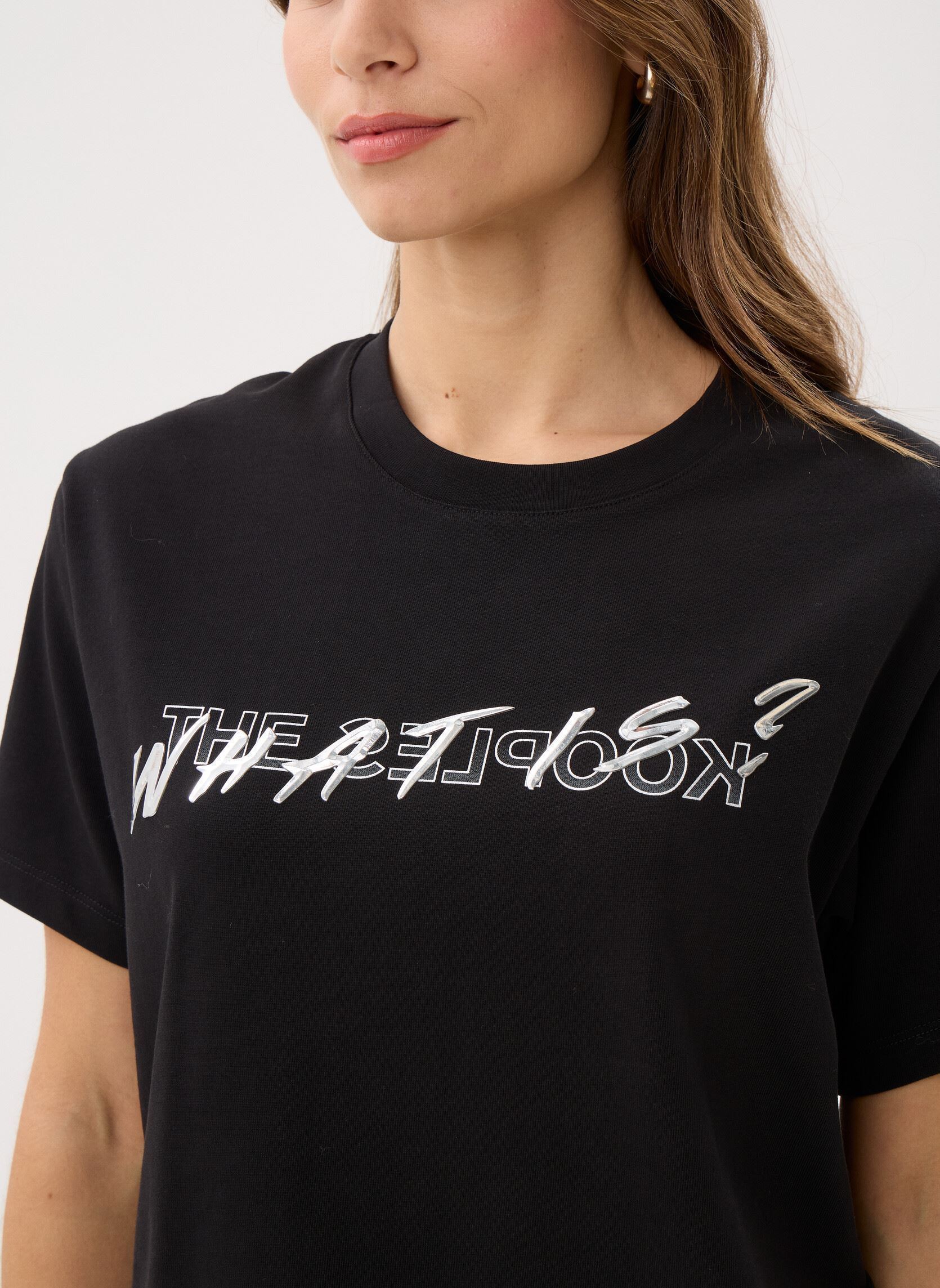 Kurzarm-T-Shirts FTSC32034K damen schwarz The Kooples Kurzarm-T-Shirts FTSC32034K damen schwarz BLA01