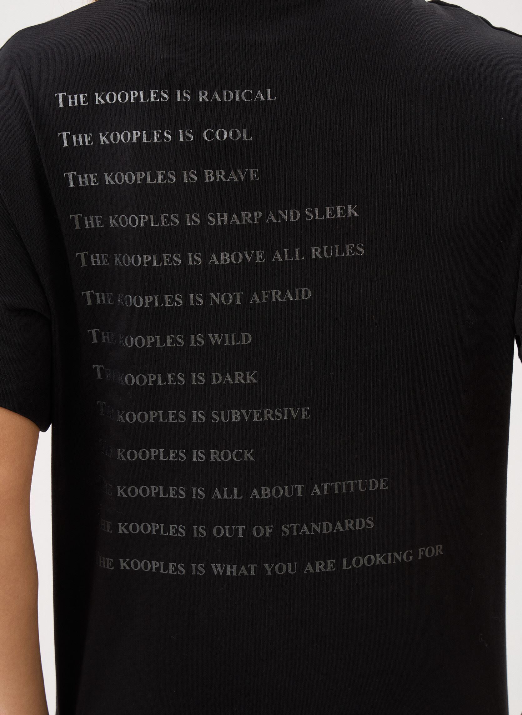 Kurzarm-T-Shirts FTSC32034K damen schwarz The Kooples Kurzarm-T-Shirts FTSC32034K damen schwarz BLA01