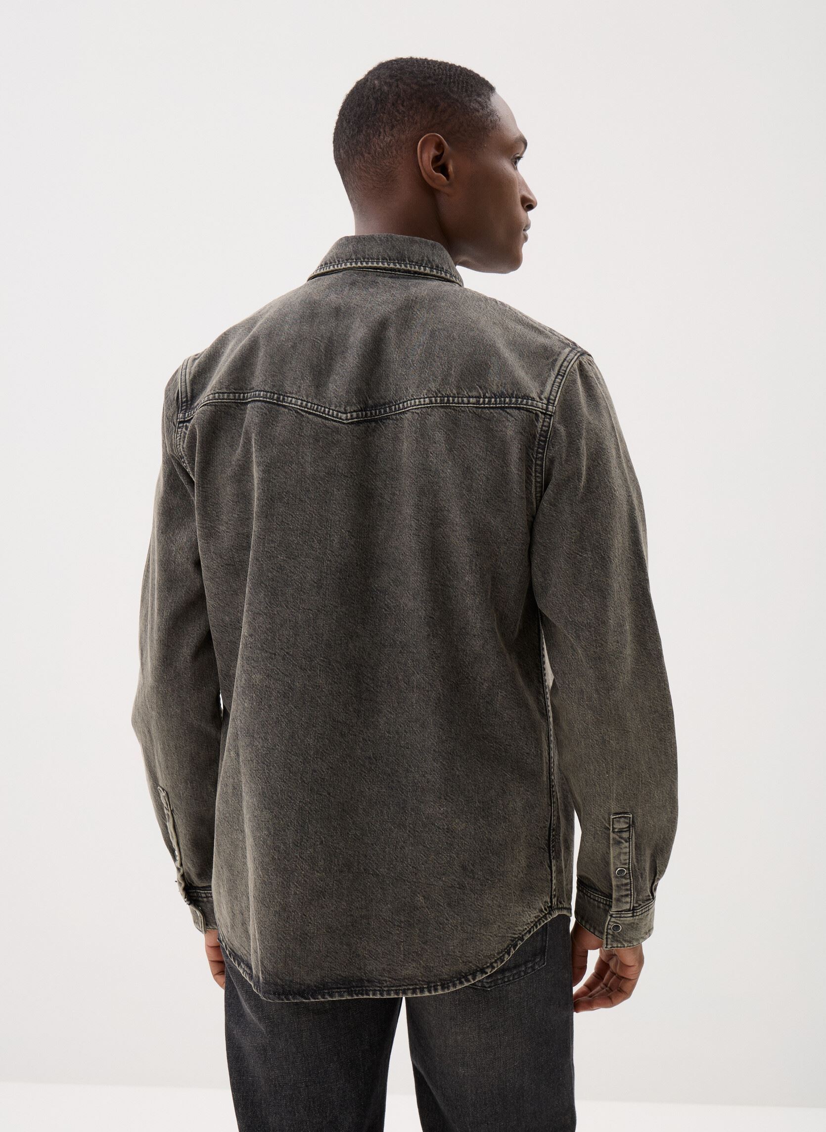 Chemises HCCD32003J homme gris The Kooples Chemises HCCD32003J homme gris GRY97