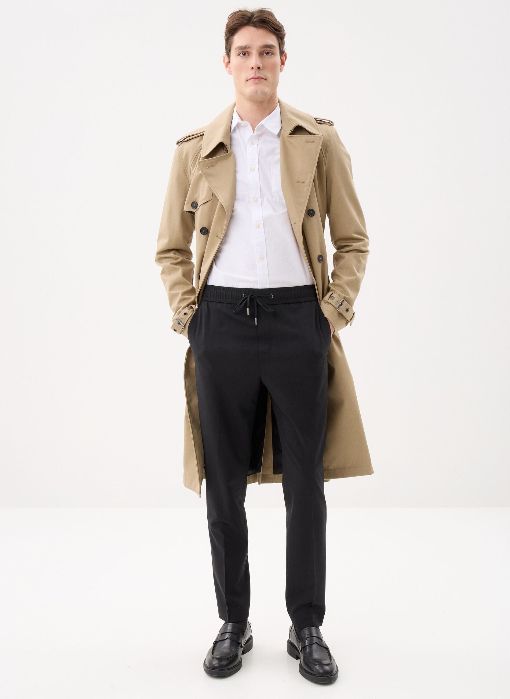 Pantalons slim HPAN30053K homme noir The Kooples Pantalons slim HPAN30053K homme noir BLA01
