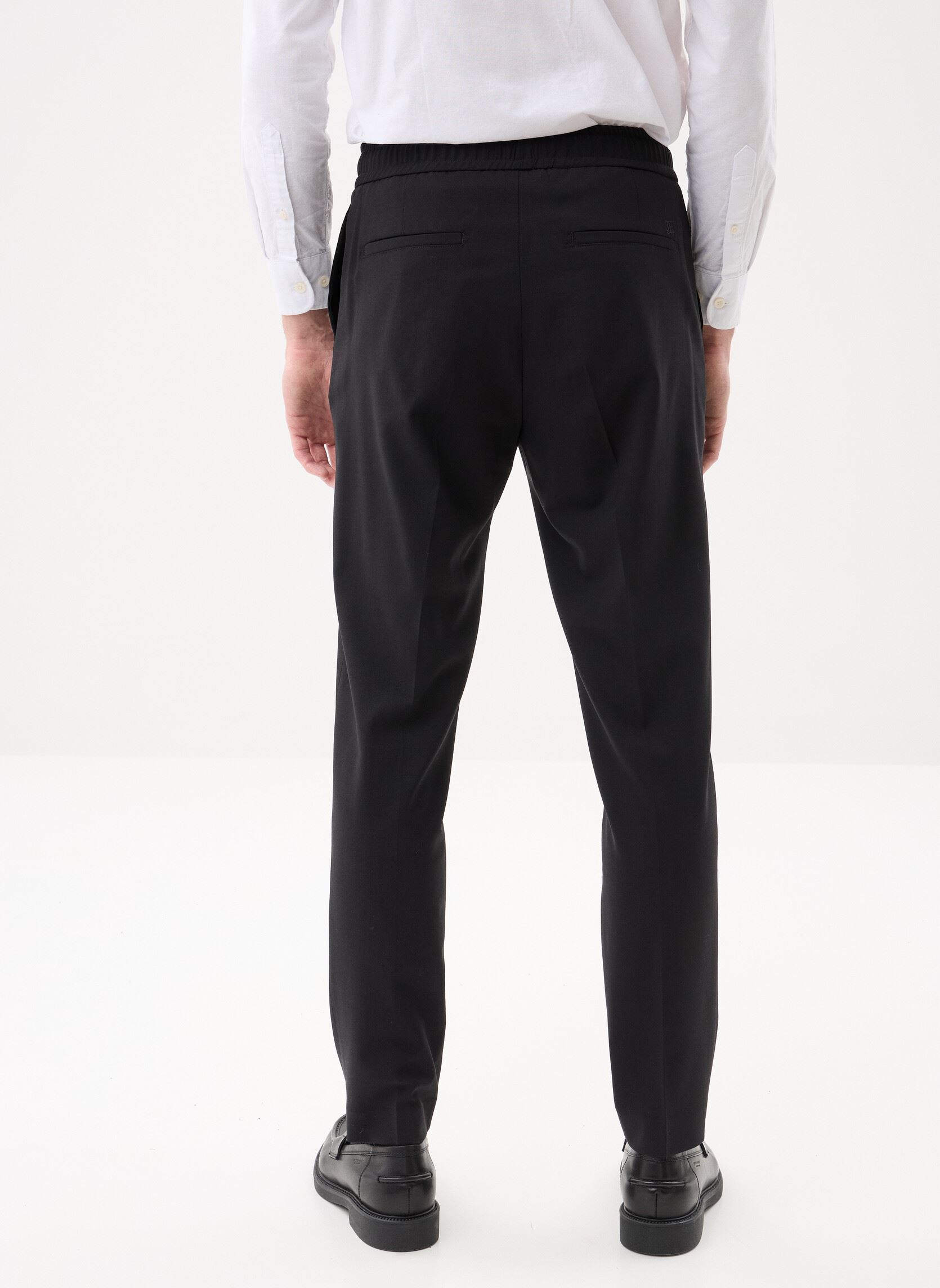 Pantalons slim HPAN30053K homme noir The Kooples Pantalons slim HPAN30053K homme noir BLA01
