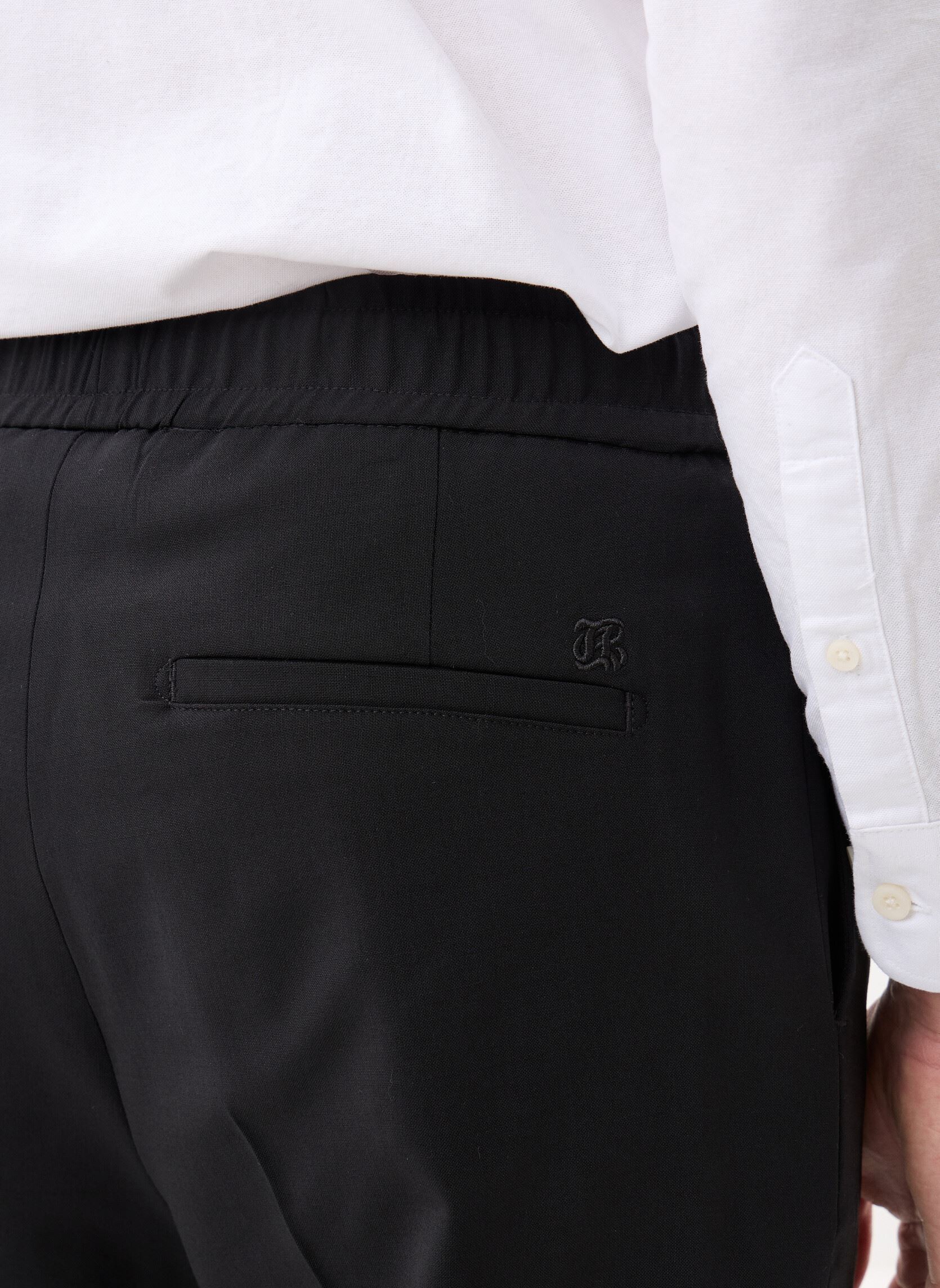Pantalons slim HPAN30053K homme noir The Kooples Pantalons slim HPAN30053K homme noir BLA01