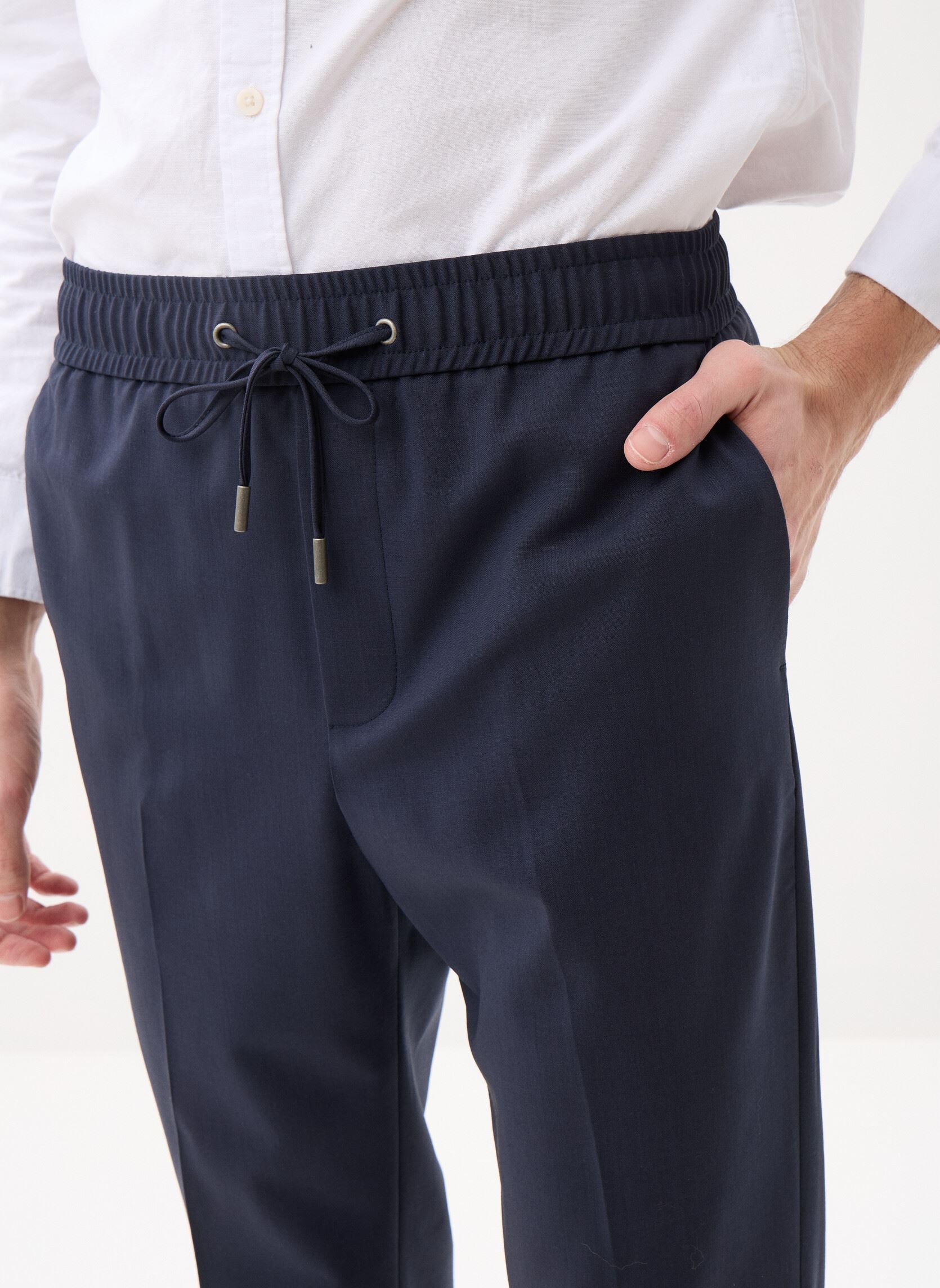 Slim Fit Hosen HPAN30053K herren blau The Kooples Slim Fit Hosen HPAN30053K herren blau Nav01