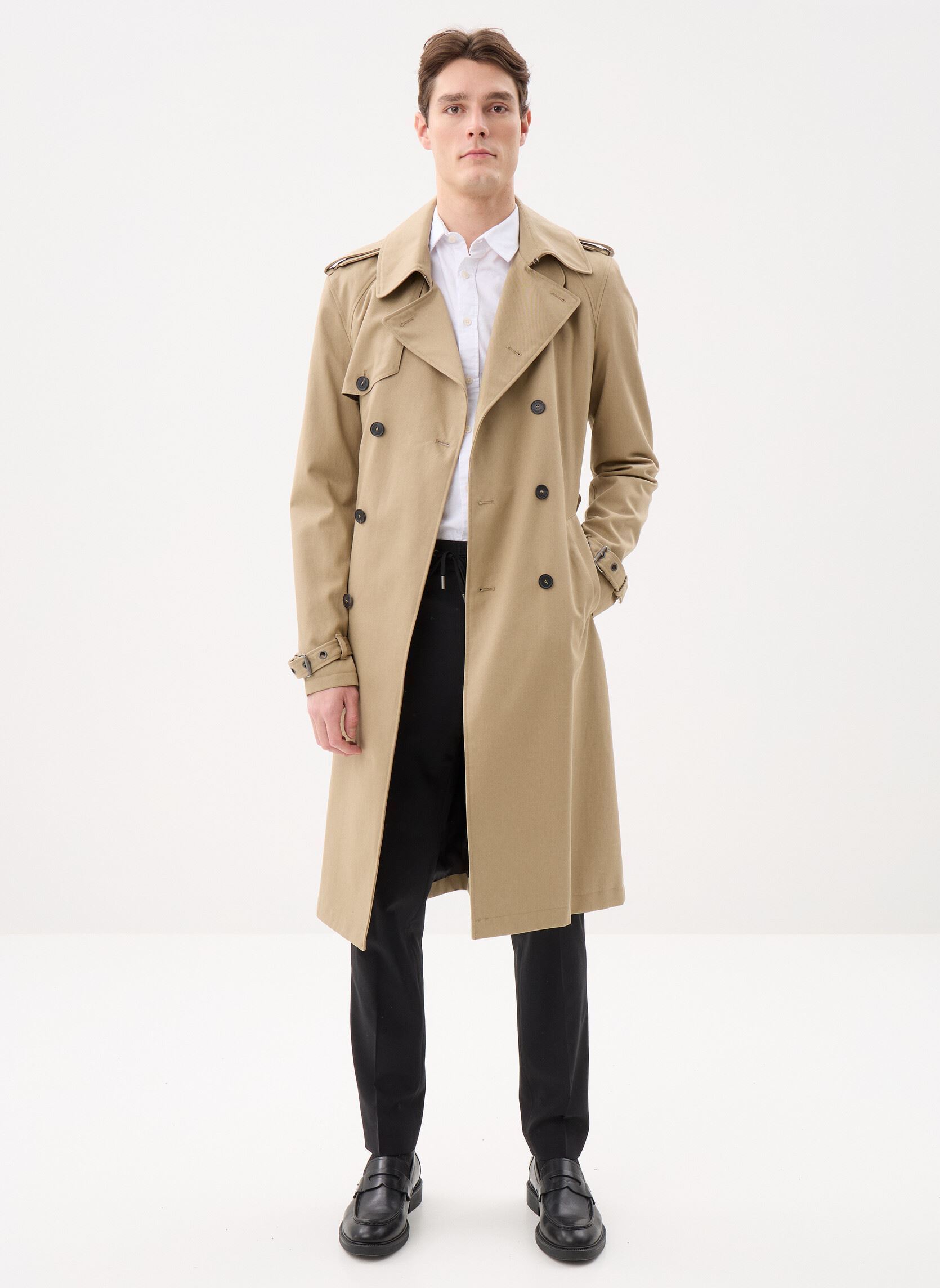 Trenchcoats HTRE29001K herren beige The Kooples Trenchcoats HTRE29001K herren beige BEI01