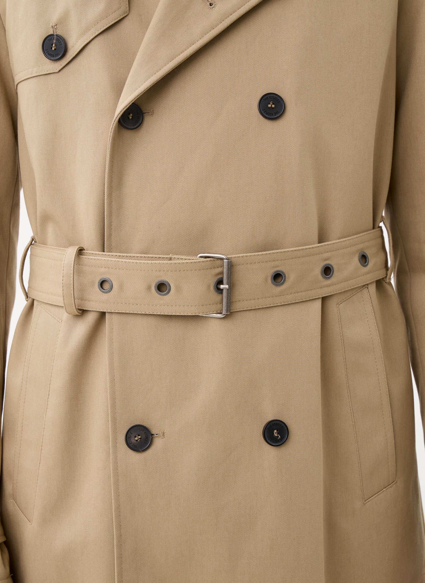 Trenchcoats HTRE29001K herren beige The Kooples Trenchcoats HTRE29001K herren beige BEI01