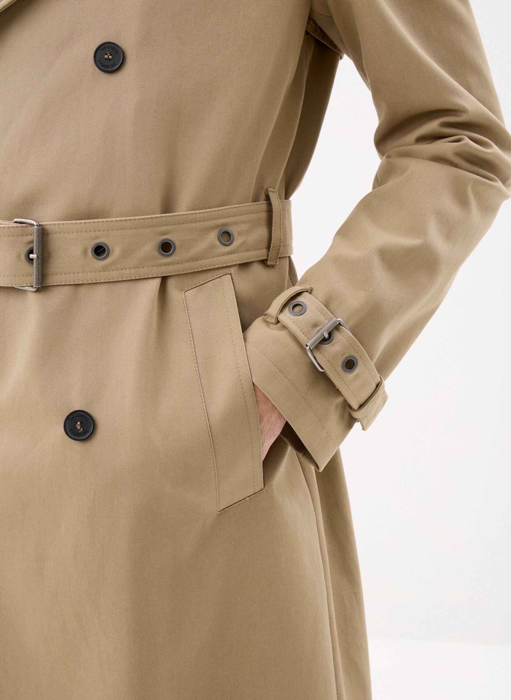 Trenchcoats HTRE29001K herren beige The Kooples Trenchcoats HTRE29001K herren beige BEI01