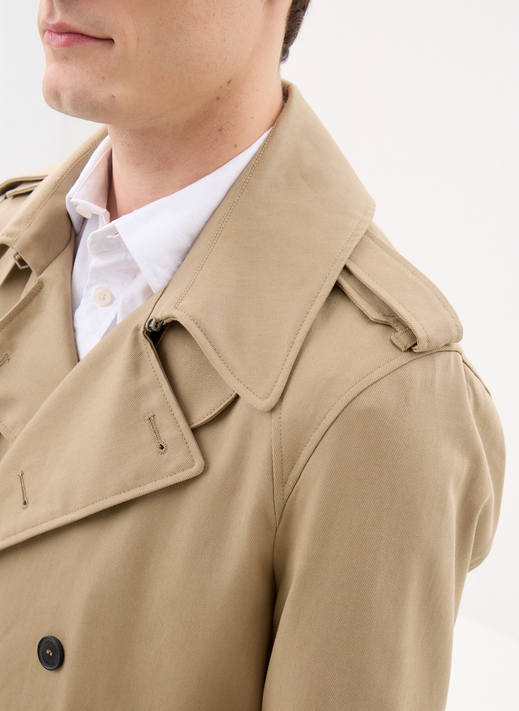 Trenchcoats HTRE29001K herren beige The Kooples Trenchcoats HTRE29001K herren beige BEI01