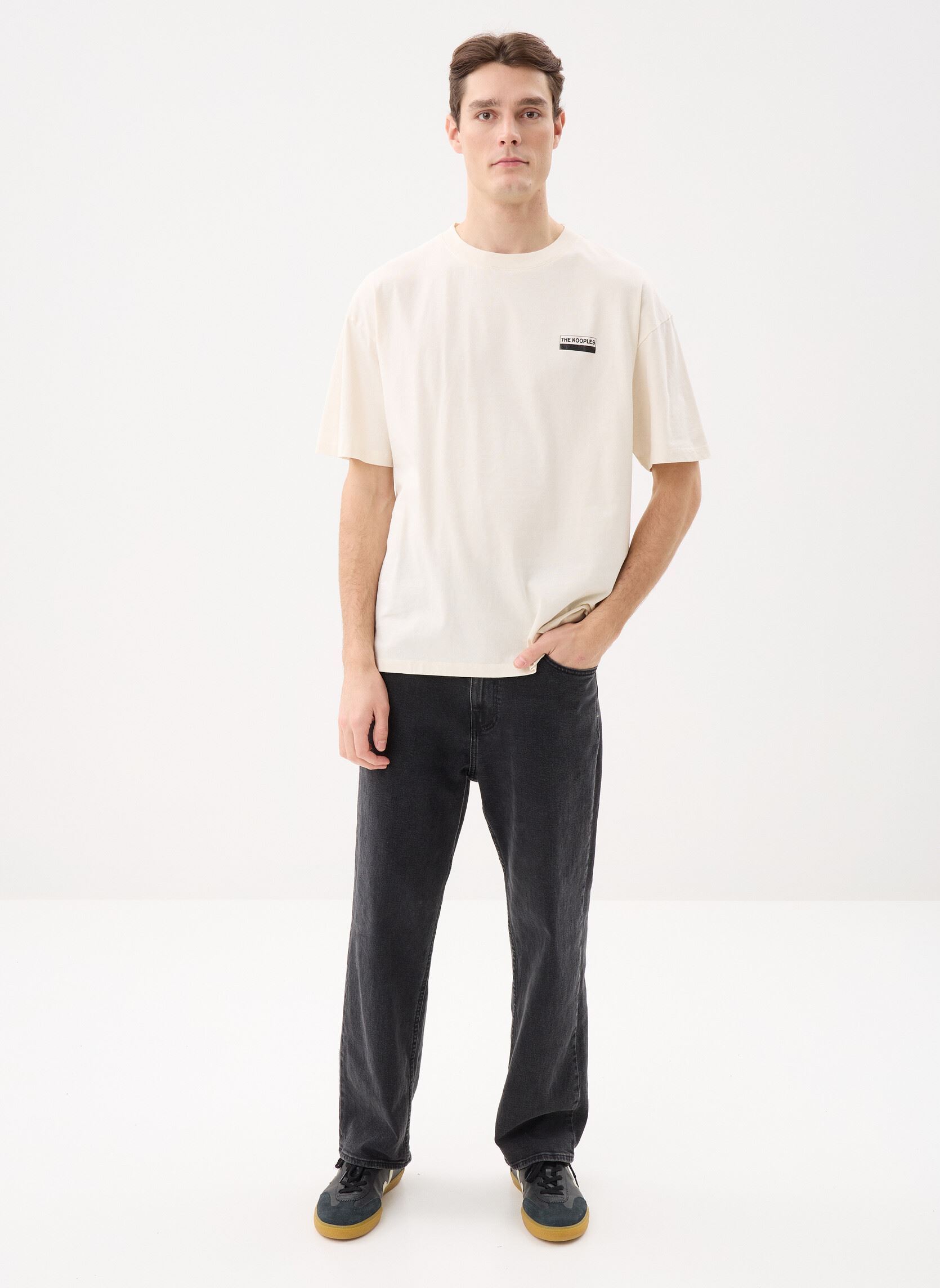 Kurzarm-T-Shirts HTSC29004K herren weiß The Kooples Kurzarm-T-Shirts HTSC29004K herren weiß ECR01