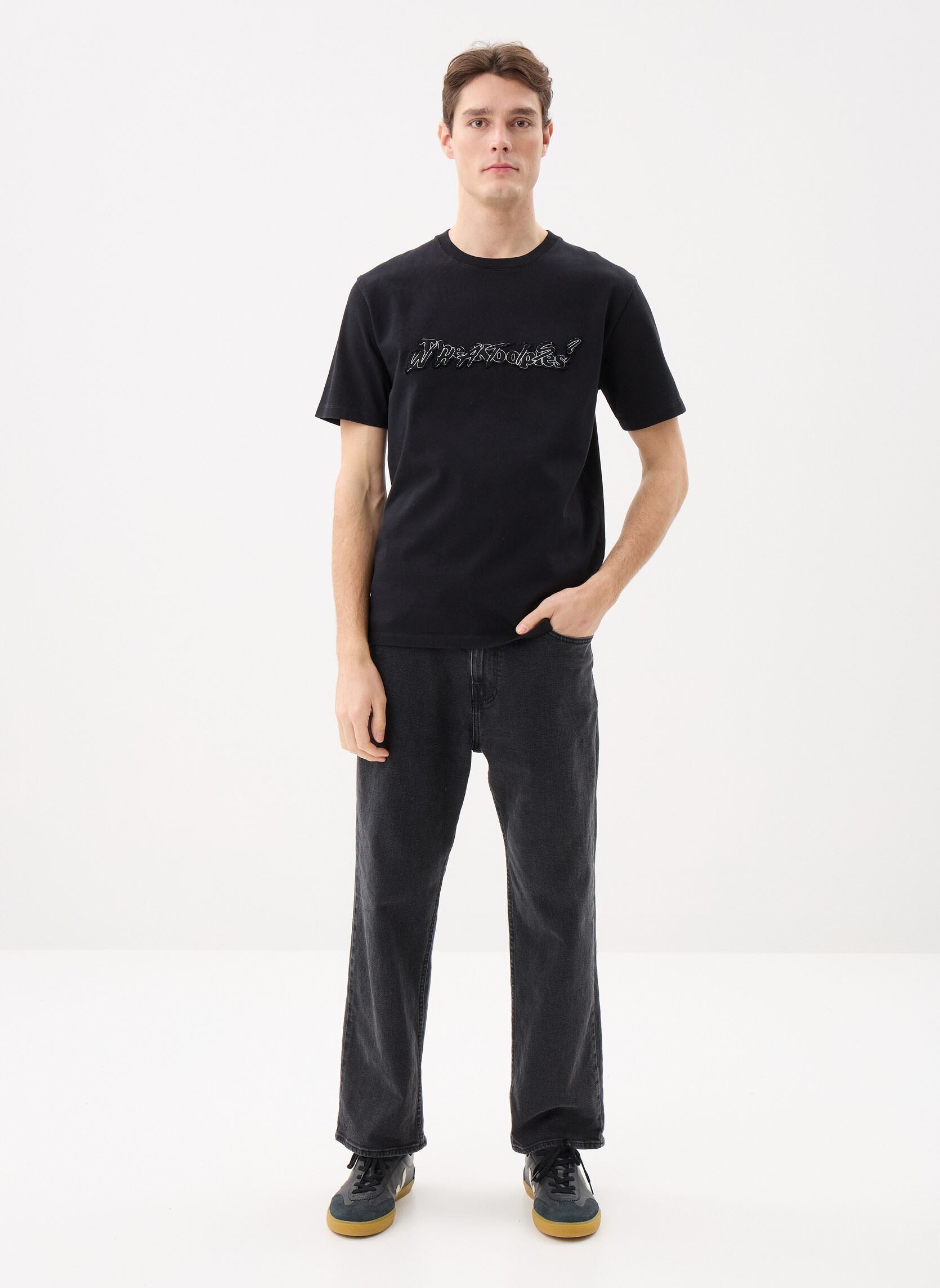 T-shirts met korte mouwen HTSC32057K heren zwart The Kooples T-shirts met korte mouwen HTSC32057K heren zwart BLA01