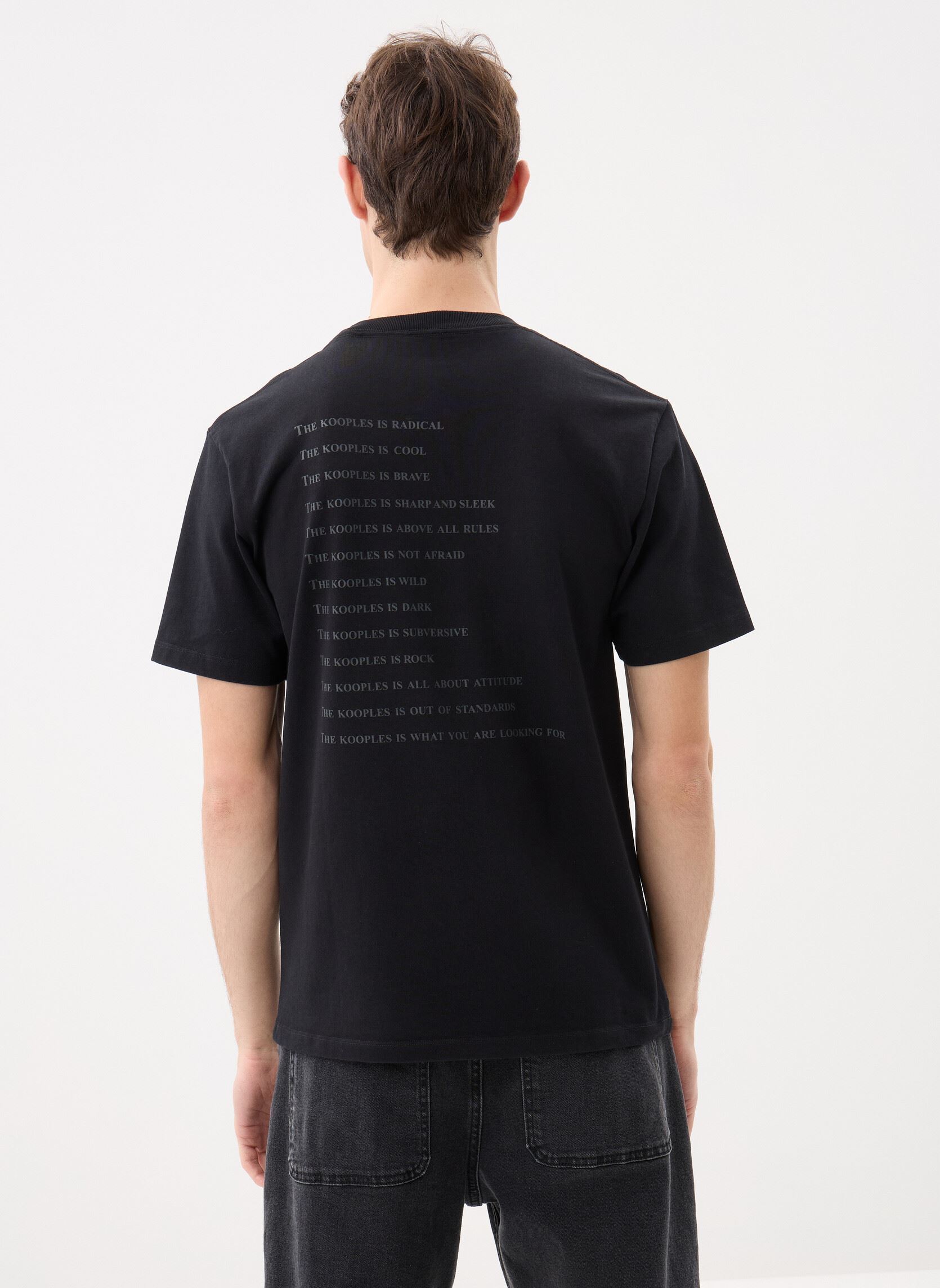 T-shirts met korte mouwen HTSC32057K heren zwart The Kooples T-shirts met korte mouwen HTSC32057K heren zwart BLA01