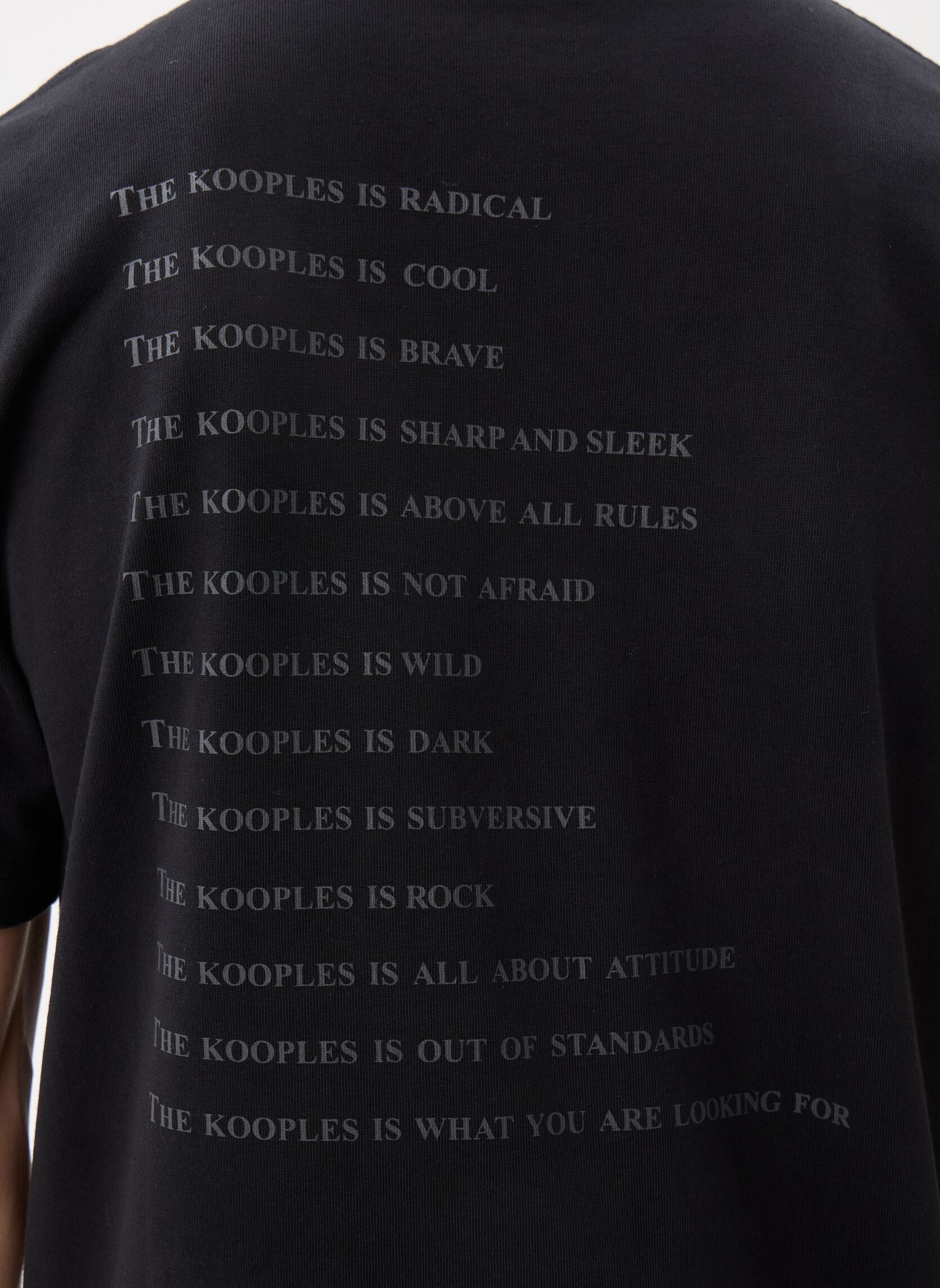T-shirts met korte mouwen HTSC32057K heren zwart The Kooples T-shirts met korte mouwen HTSC32057K heren zwart BLA01