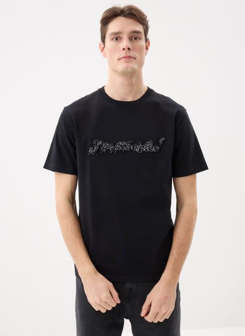 The Kooples T-shirts met korte mouwen HTSC32057K heren zwart