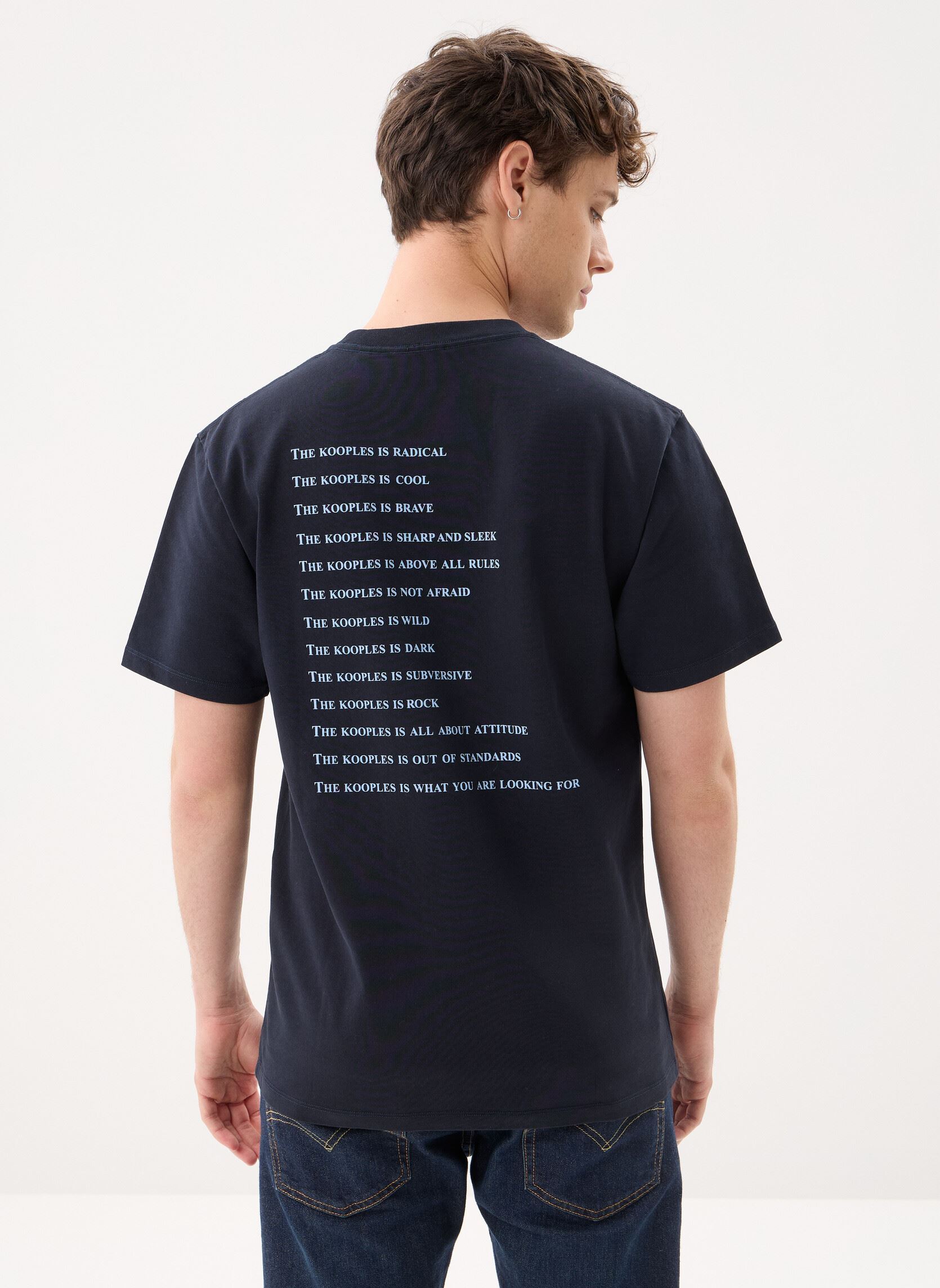 T-shirts met korte mouwen HTSC32057K heren blauw The Kooples T-shirts met korte mouwen HTSC32057K heren blauw NAV03
