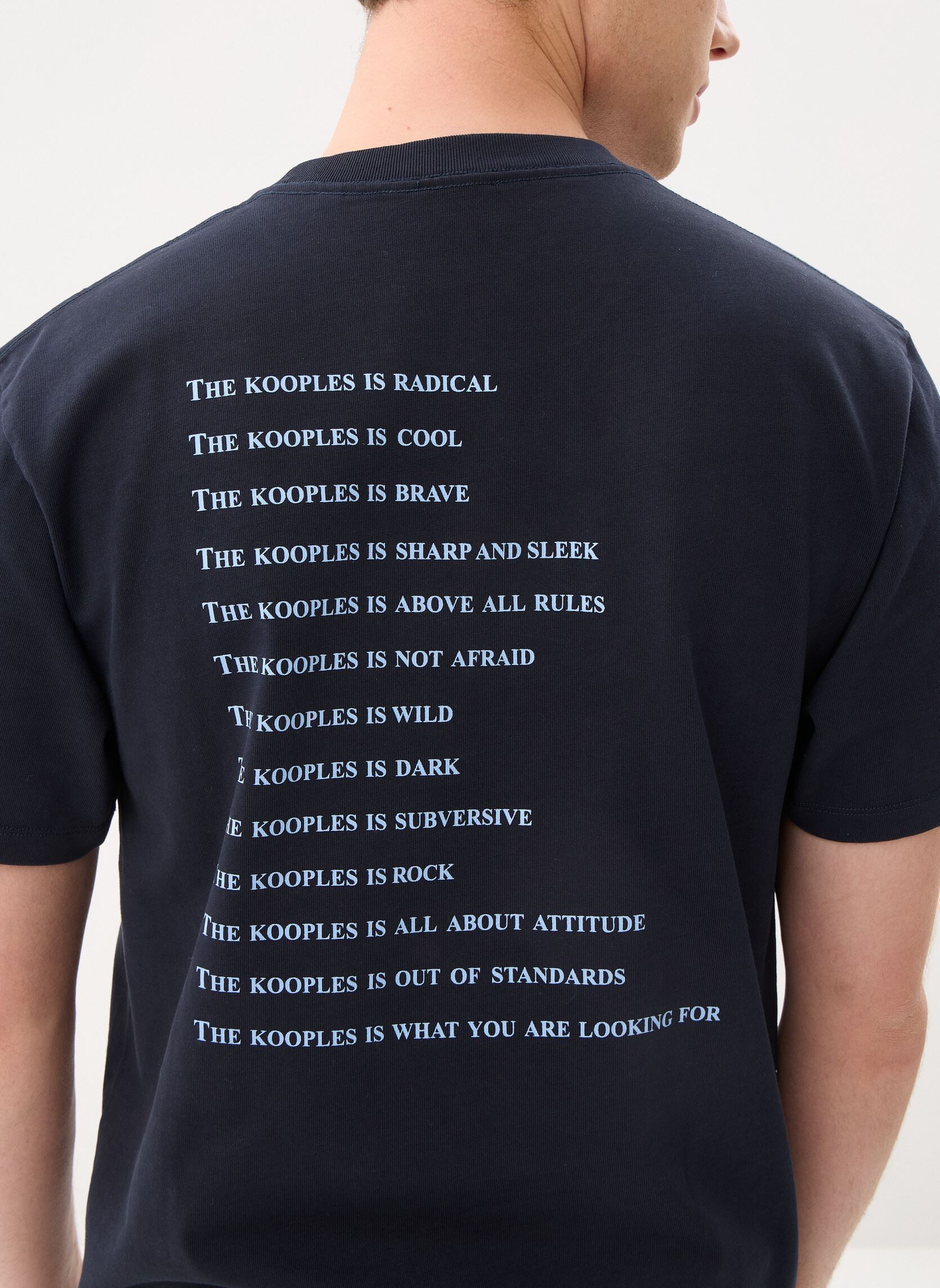 T-shirts met korte mouwen HTSC32057K heren blauw The Kooples T-shirts met korte mouwen HTSC32057K heren blauw NAV03