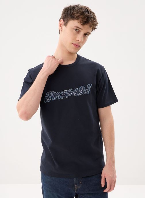 The Kooples Kurzarm-T-Shirts HTSC32057K herren blau