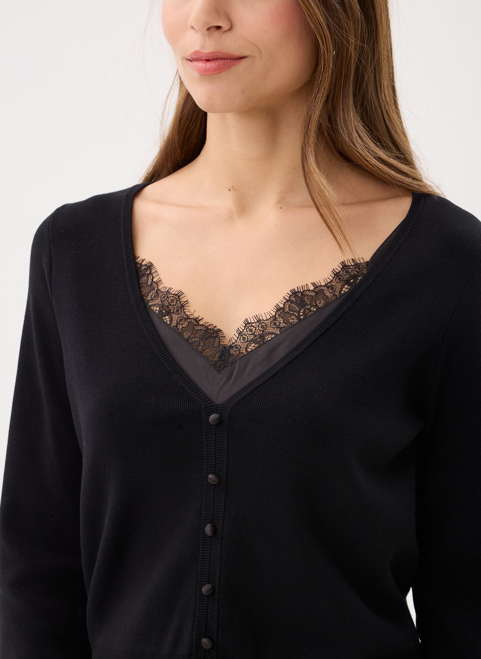 Pullover FPUL32009K damen schwarz The Kooples Pullover FPUL32009K damen schwarz BLA01