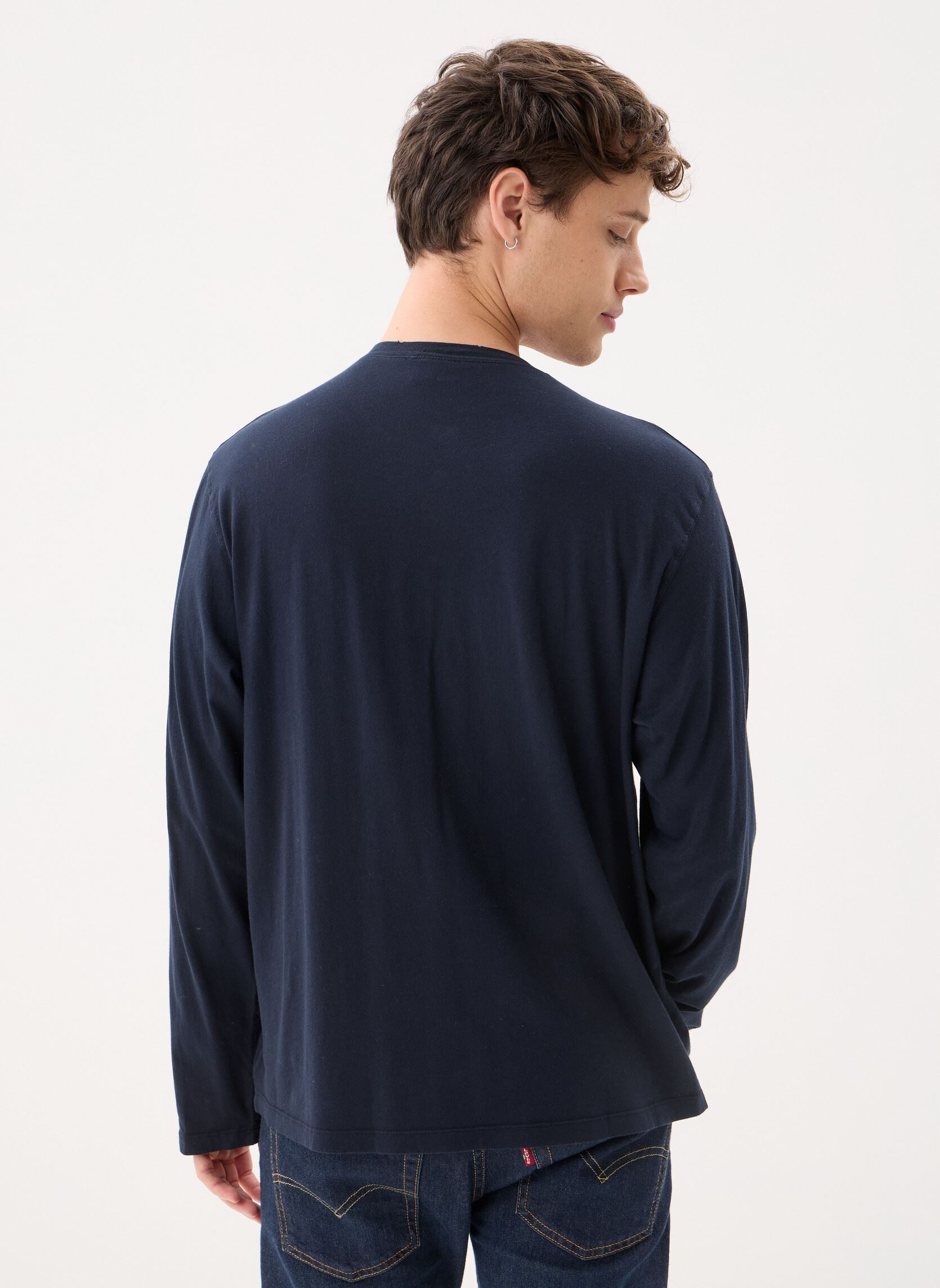 Langarm-T-Shirts HTSL32002K herren blau The Kooples Langarm-T-Shirts HTSL32002K herren blau NAV03