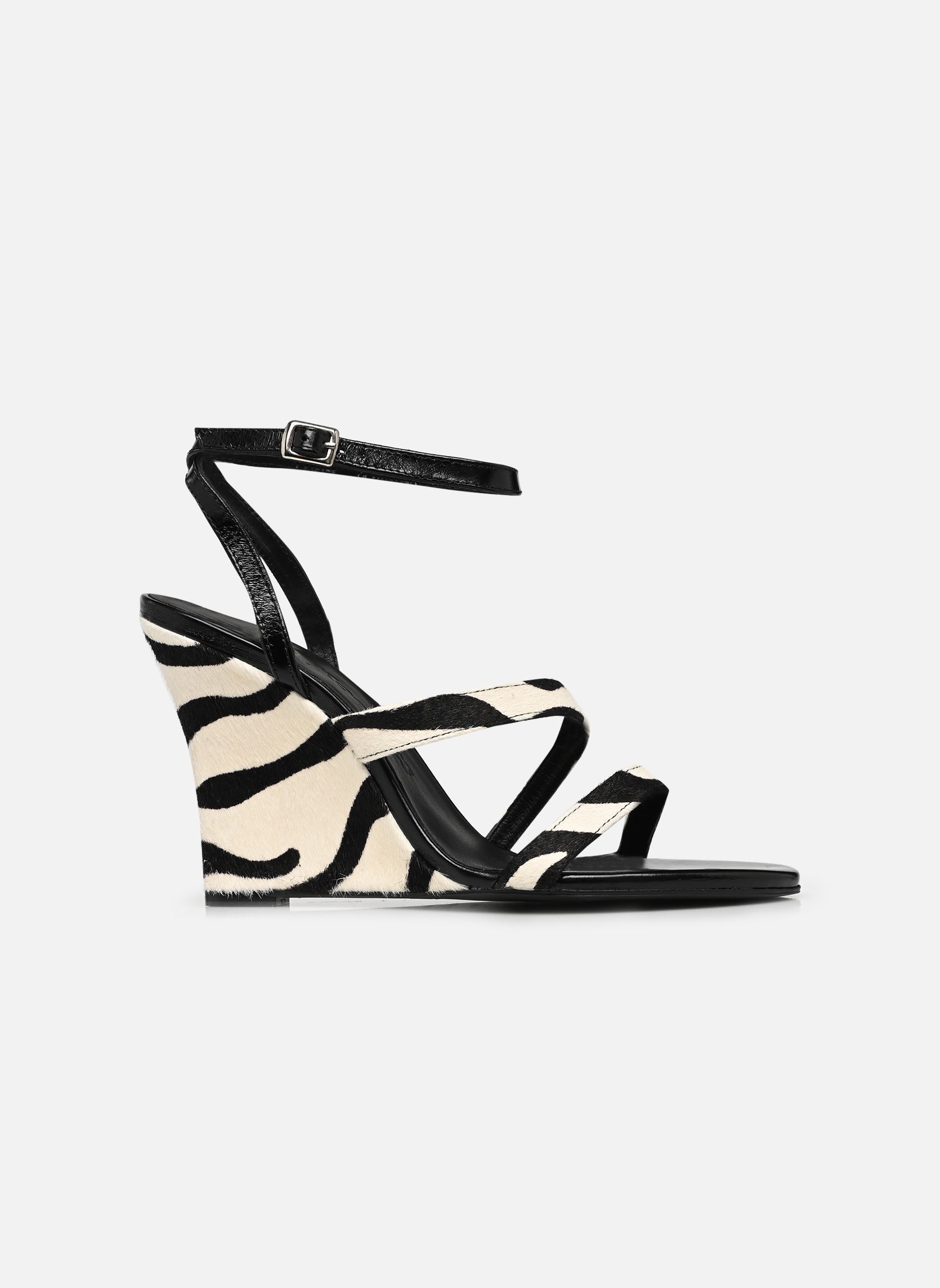 Keil- und Plateausandalen AFCH32002K damen schwarz The Kooples Keil- und Plateausandalen AFCH32002K damen schwarz BLA01