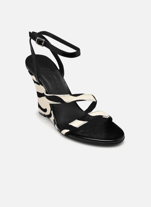 The Kooples Keil- und Plateausandalen AFCH32002K damen schwarz