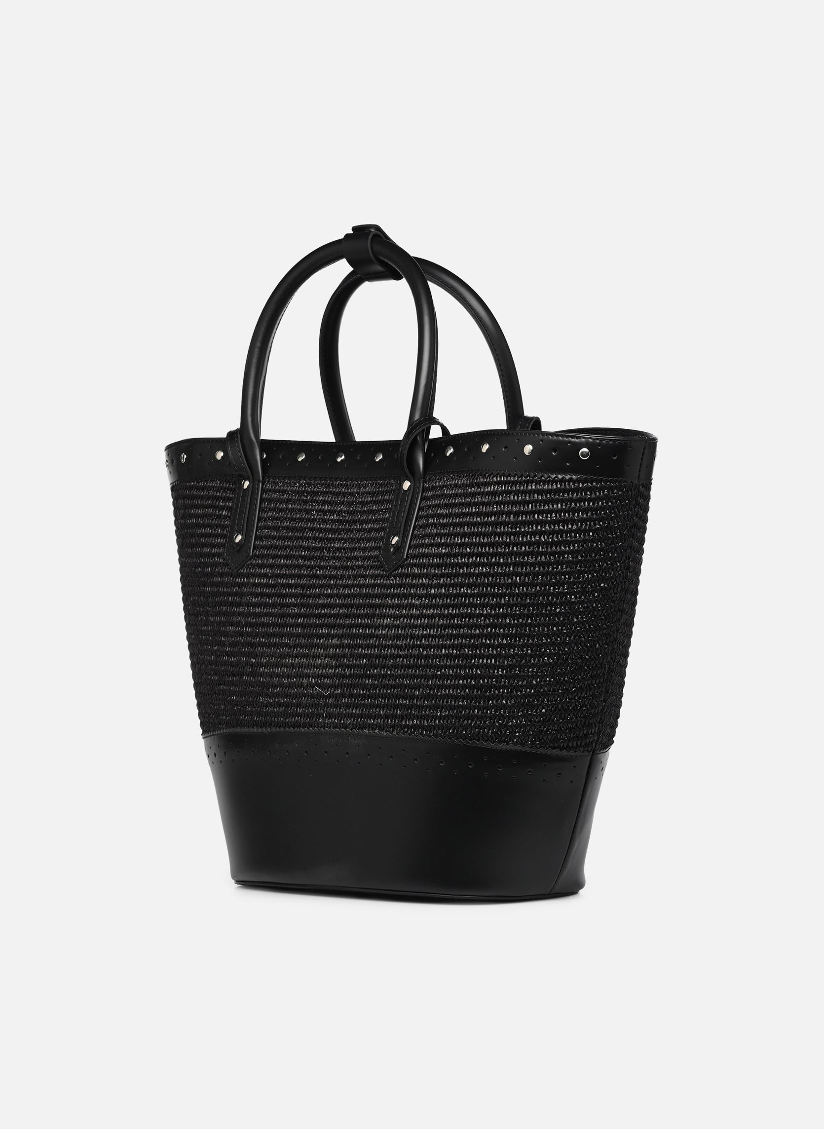 Cabas AFSA32011K femme noir The Kooples Cabas AFSA32011K femme noir BLA01