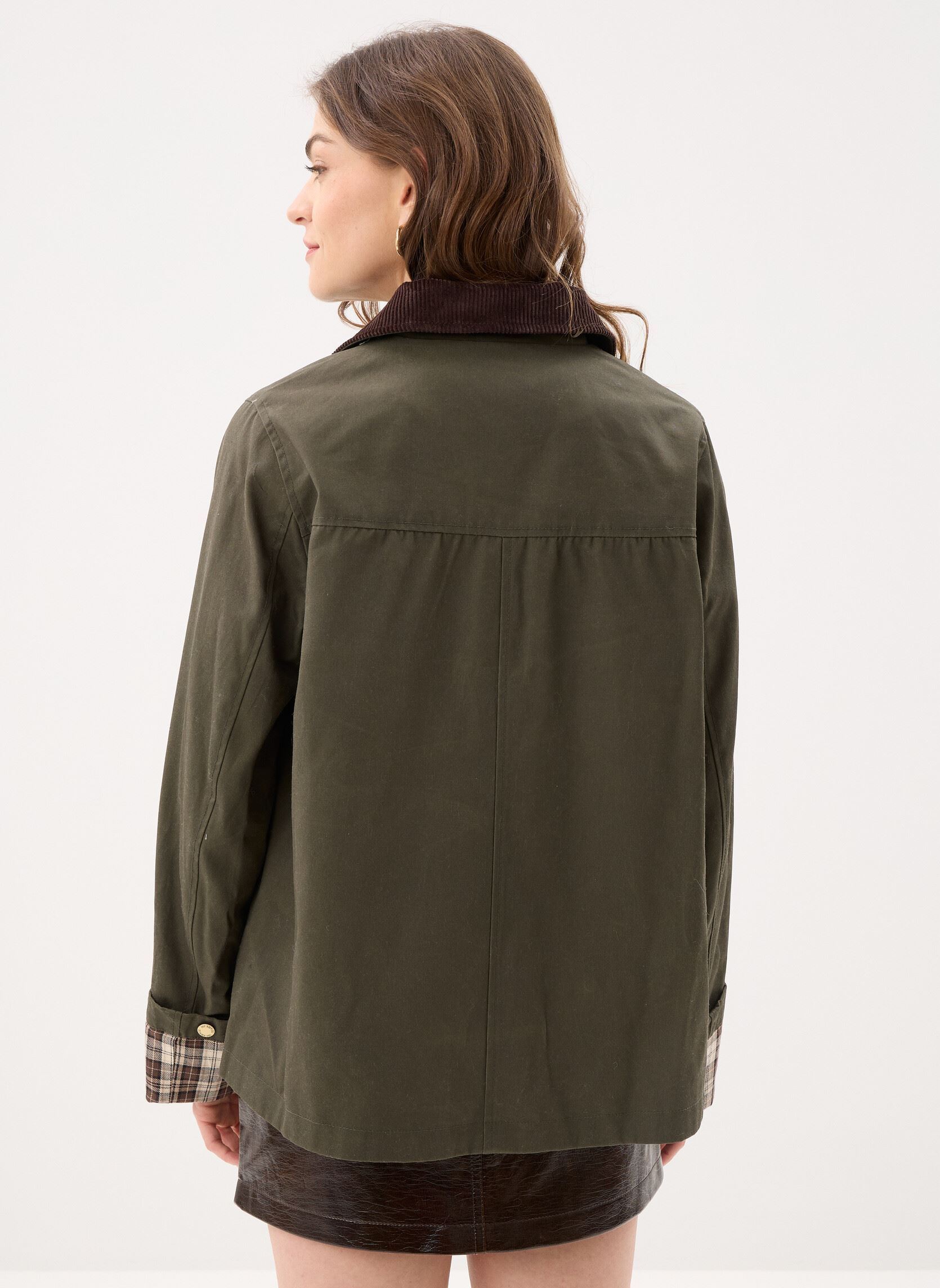 Blousons FBLO32004K femme vert The Kooples Blousons FBLO32004K femme vert KAK01