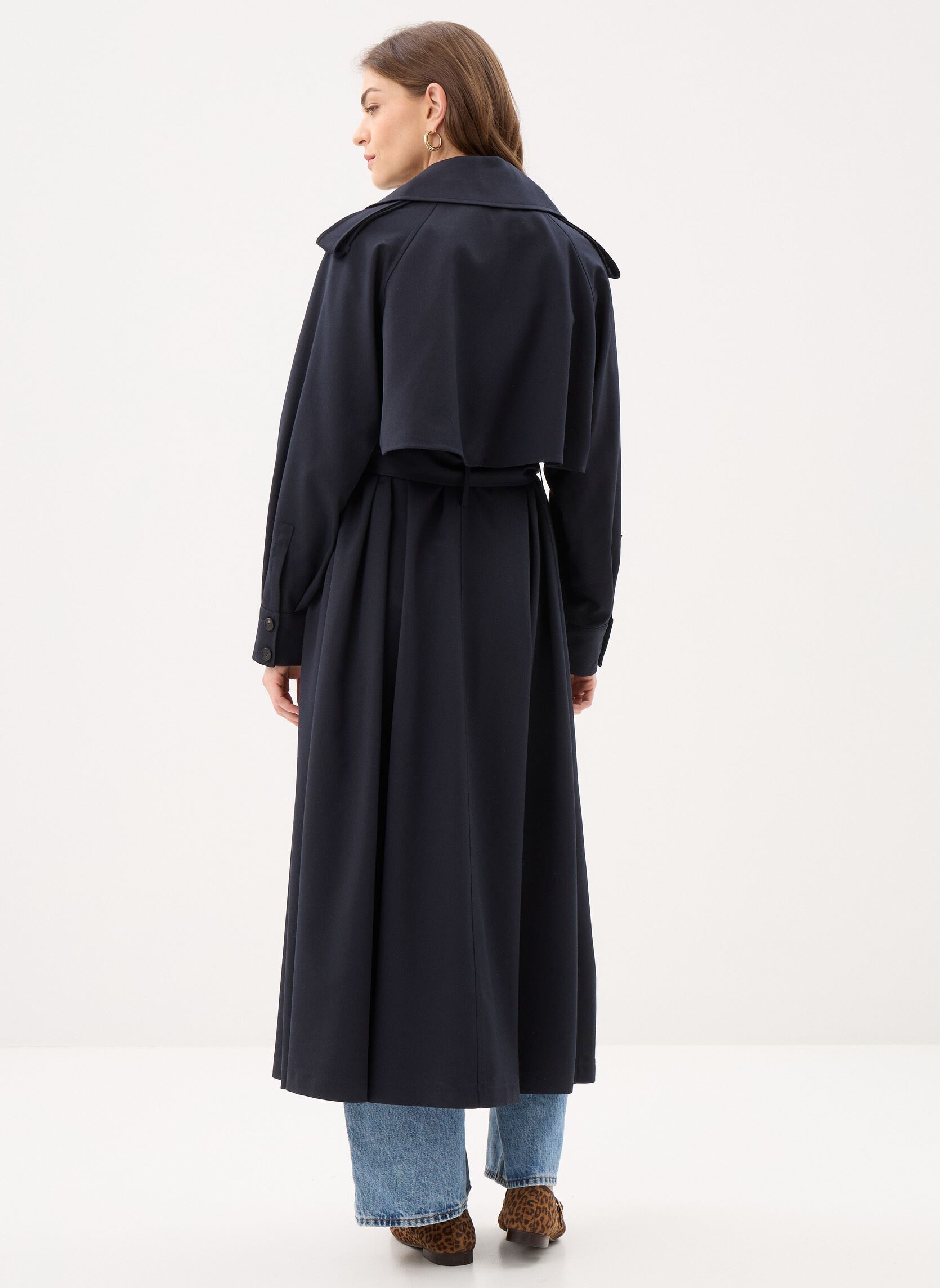 Trenchcoats FTRE32001K damen blau The Kooples Trenchcoats FTRE32001K damen blau Nav01
