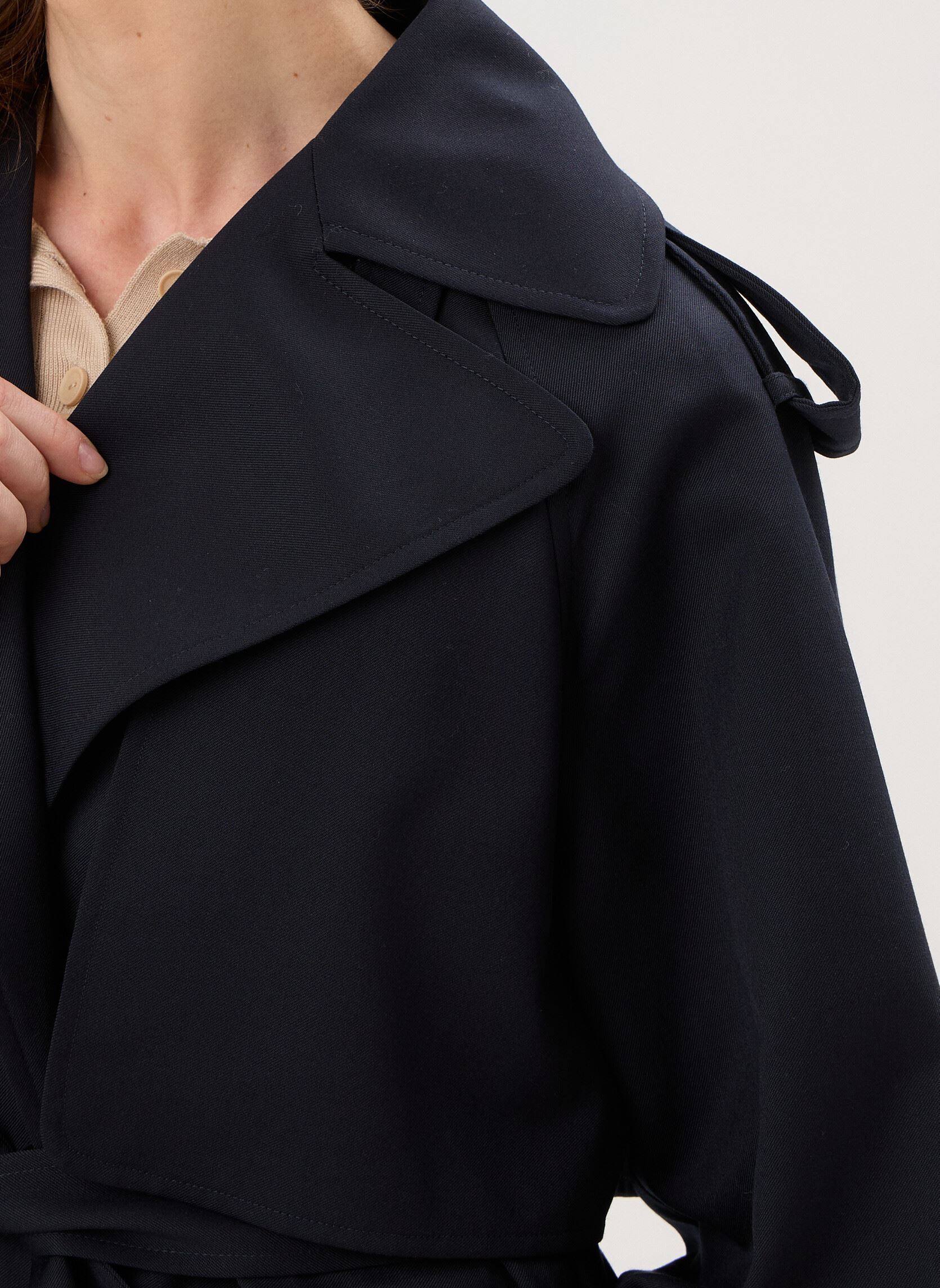 Trenchcoats FTRE32001K damen blau The Kooples Trenchcoats FTRE32001K damen blau Nav01