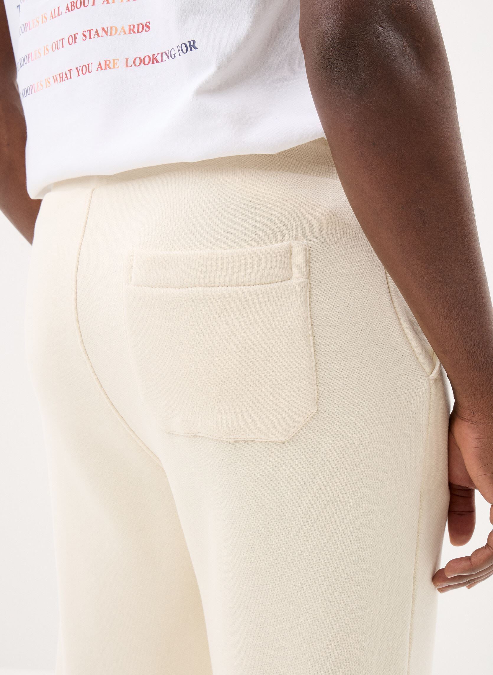 Joggingbroeken HJOG32003K heren beige The Kooples Joggingbroeken HJOG32003K heren beige BEI02