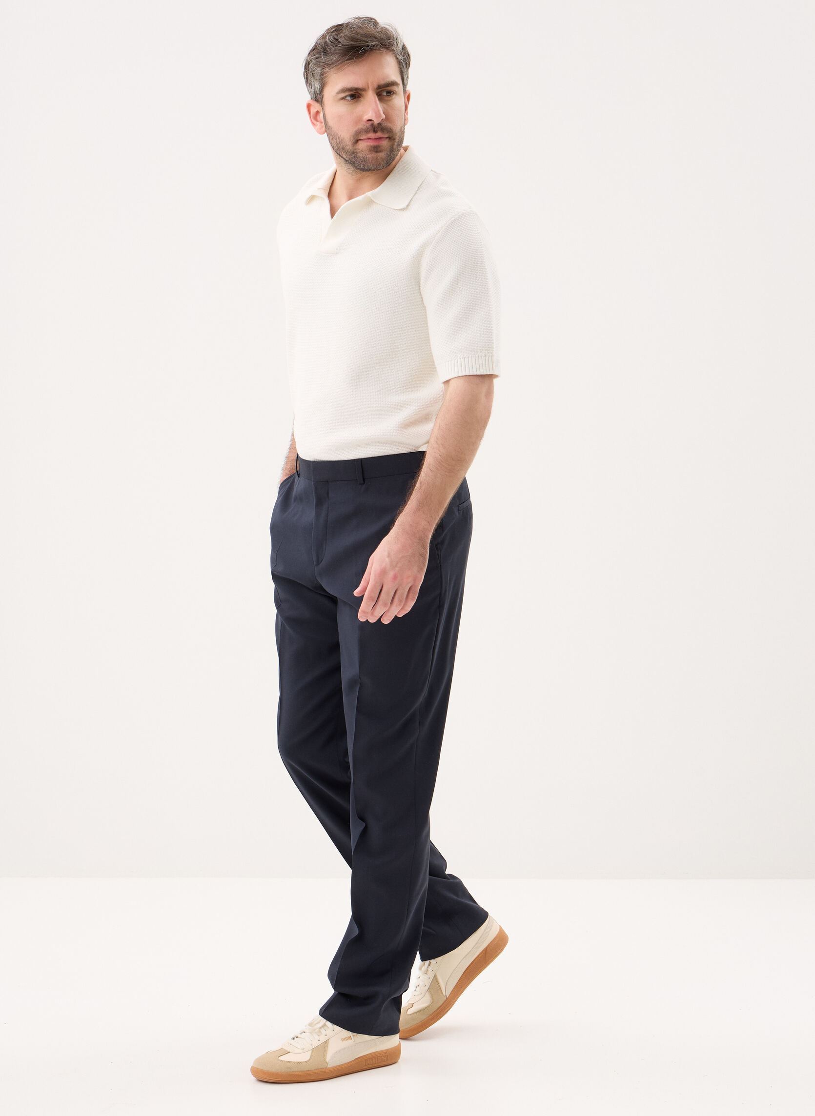 Straight Leg Hosen HPAN32003K herren blau The Kooples Straight Leg Hosen HPAN32003K herren blau NAV03
