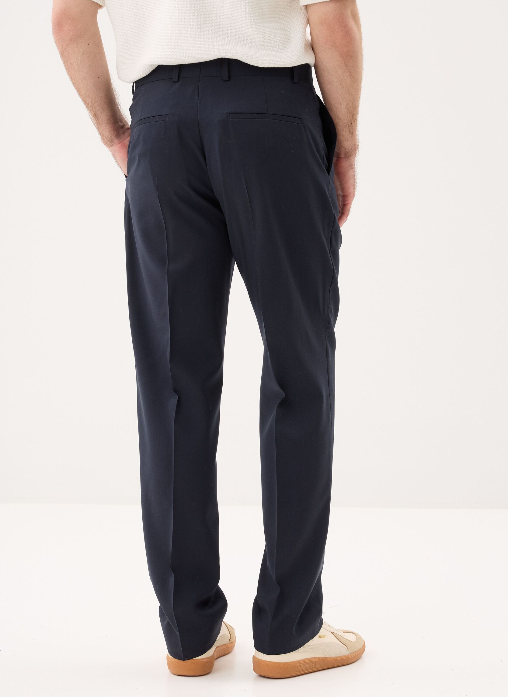 Straight Leg Hosen HPAN32003K herren blau The Kooples Straight Leg Hosen HPAN32003K herren blau NAV03
