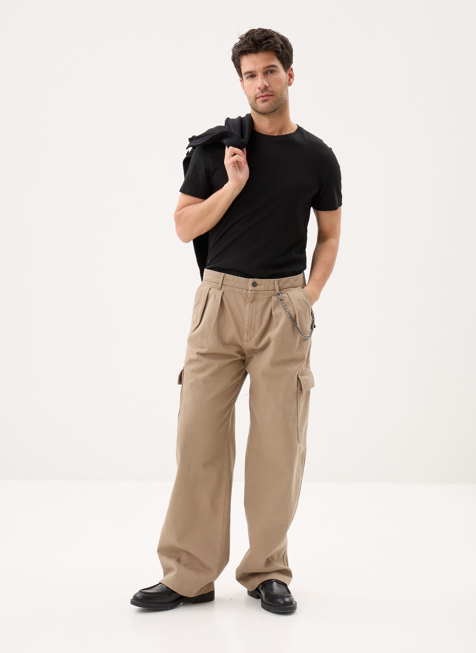 Straight Leg Hosen HPAN32040K herren beige The Kooples Straight Leg Hosen HPAN32040K herren beige BEI01
