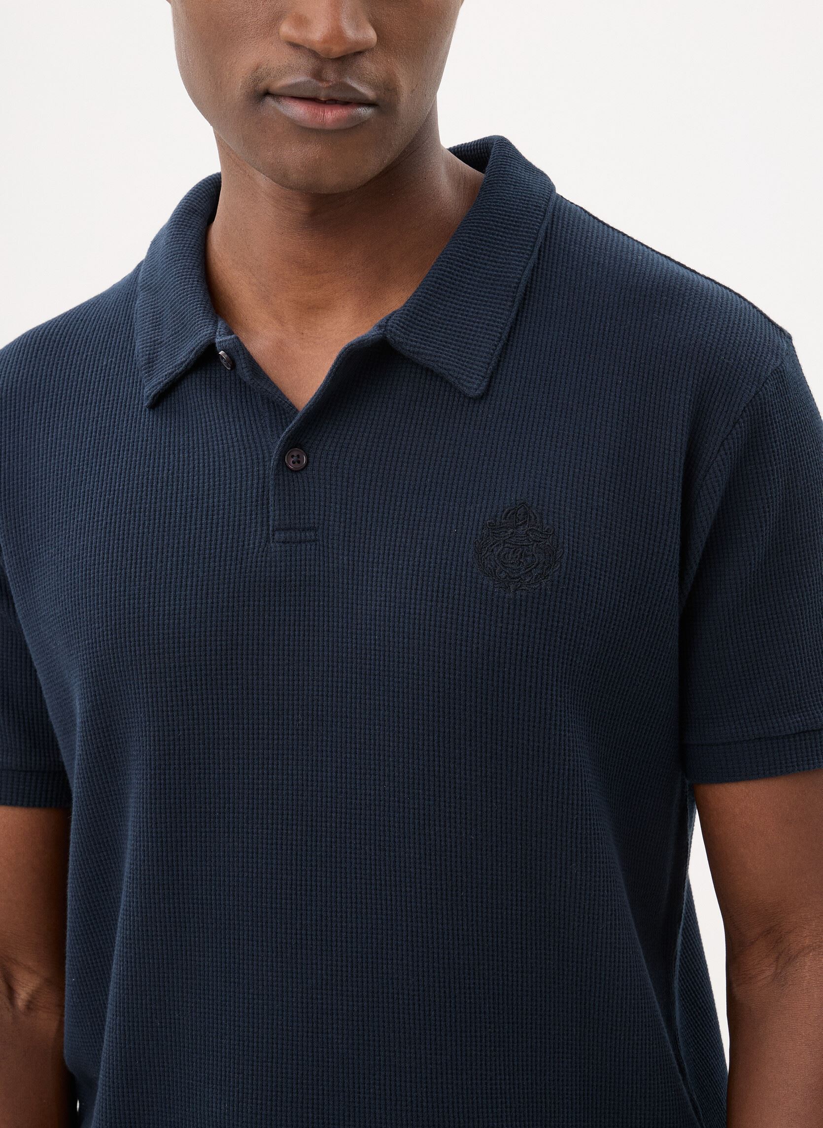 Korte mouwen polo's HPOC32001K heren blauw The Kooples Korte mouwen polo's HPOC32001K heren blauw NAV03