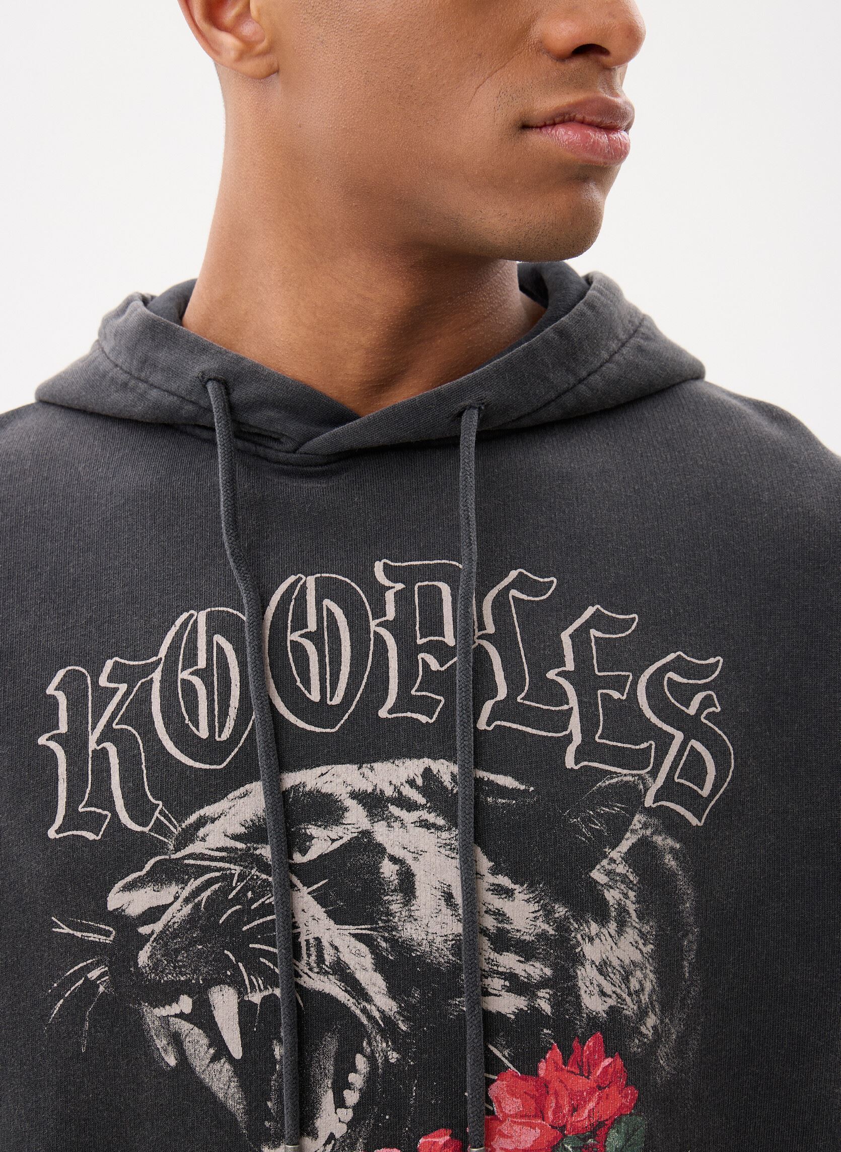 Kapuzenpullover HSWE32002K herren schwarz The Kooples Kapuzenpullover HSWE32002K herren schwarz BLA55