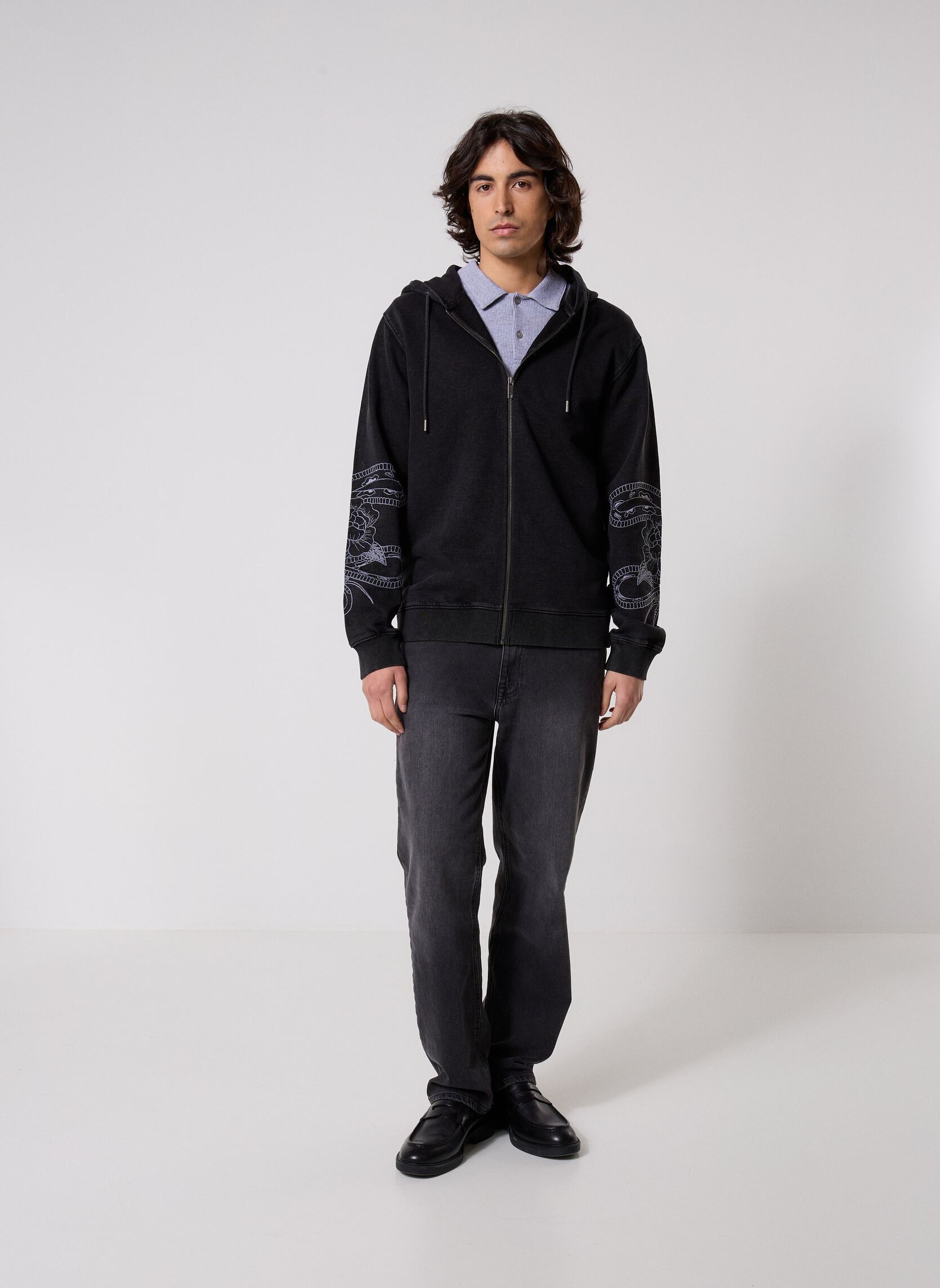 Sweaters met rits HSWE32065K heren zwart The Kooples Sweaters met rits HSWE32065K heren zwart BLA55