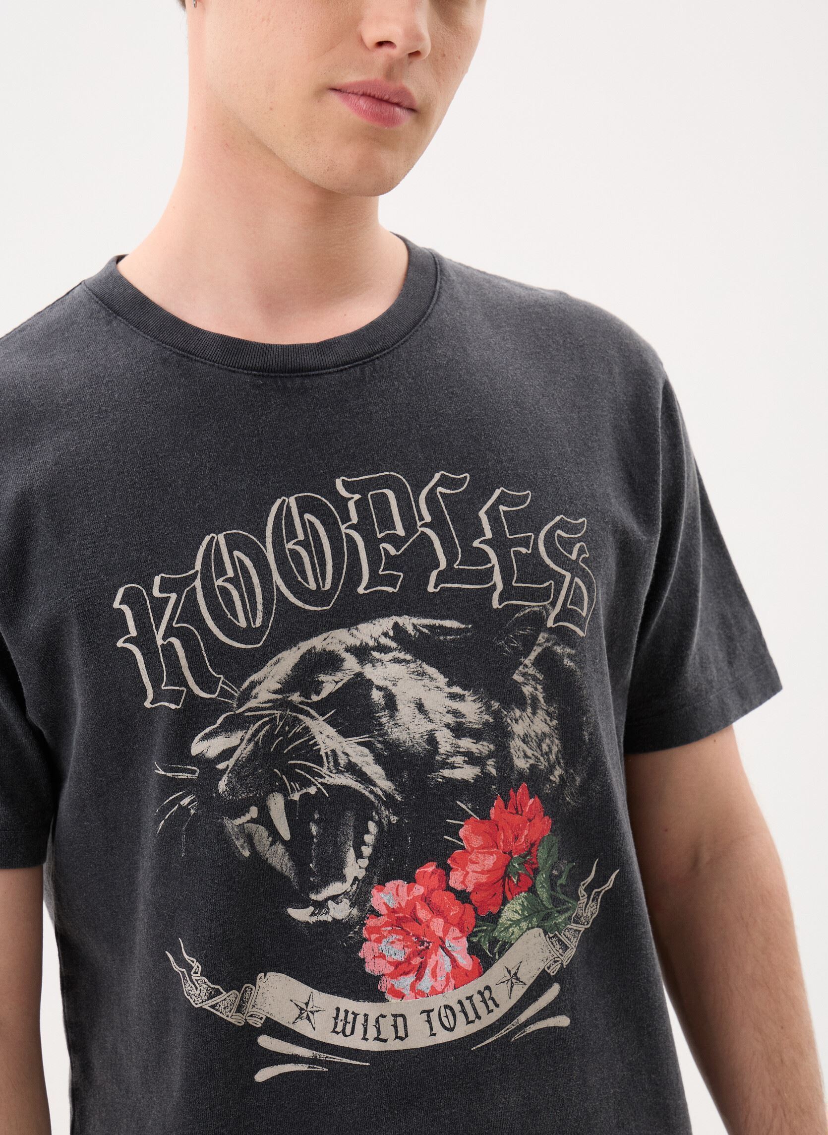 Kurzarm-T-Shirts HTSC32003K herren schwarz The Kooples Kurzarm-T-Shirts HTSC32003K herren schwarz BLA55