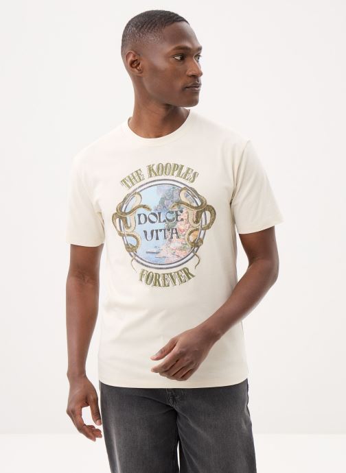 The Kooples Tee-shirts manches courtes HTSC32016K homme beige