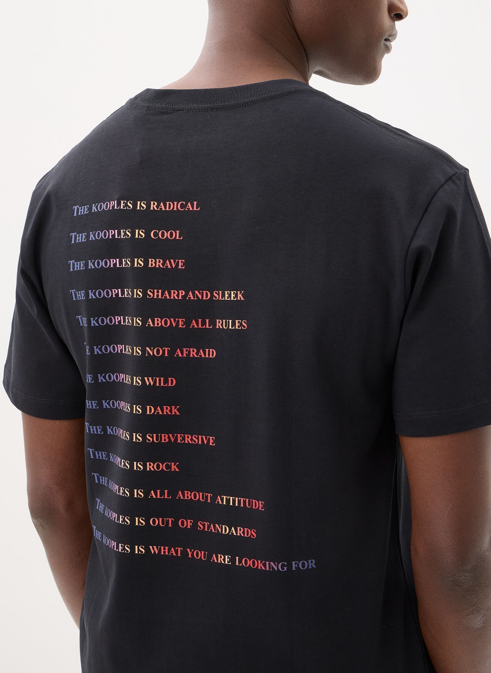 Kurzarm-T-Shirts HTSC32058K herren schwarz The Kooples Kurzarm-T-Shirts HTSC32058K herren schwarz BLA01