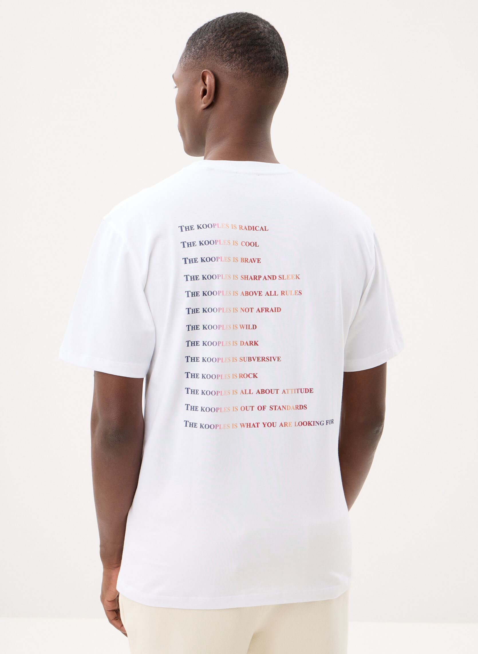 T-shirts met korte mouwen HTSC32058K heren wit The Kooples T-shirts met korte mouwen HTSC32058K heren wit WHI01