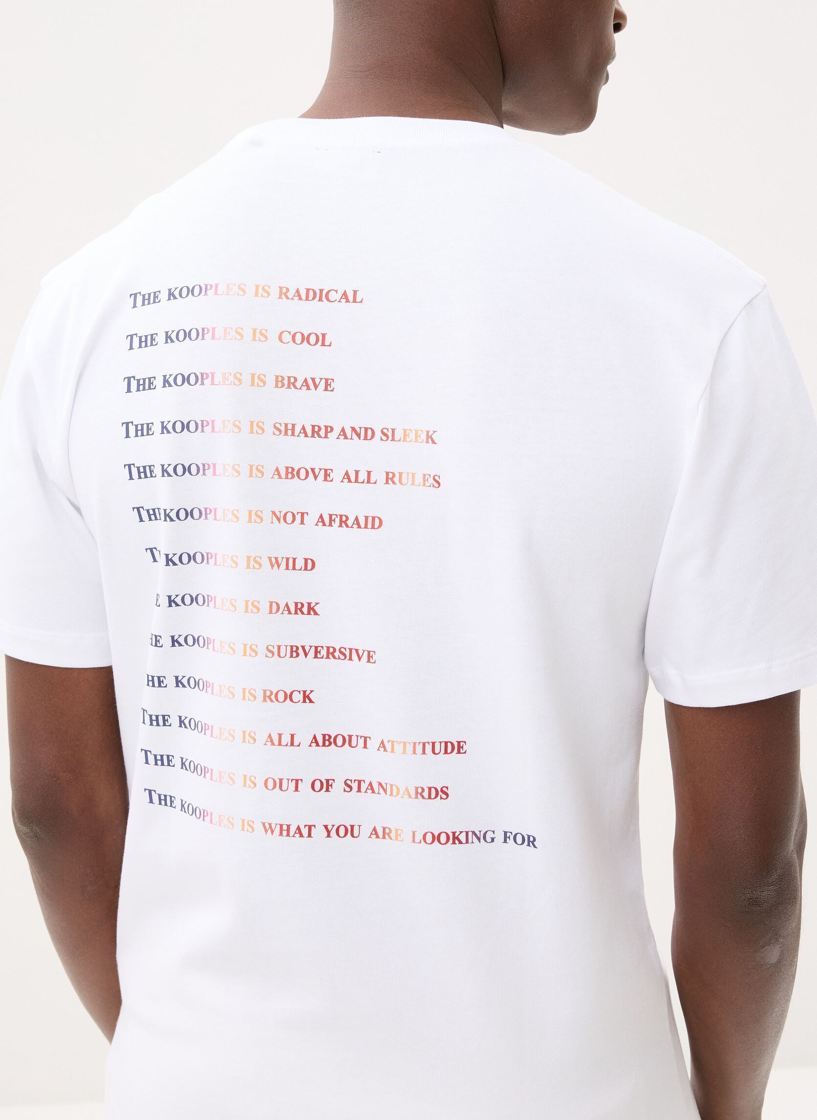 T-shirts met korte mouwen HTSC32058K heren wit The Kooples T-shirts met korte mouwen HTSC32058K heren wit WHI01