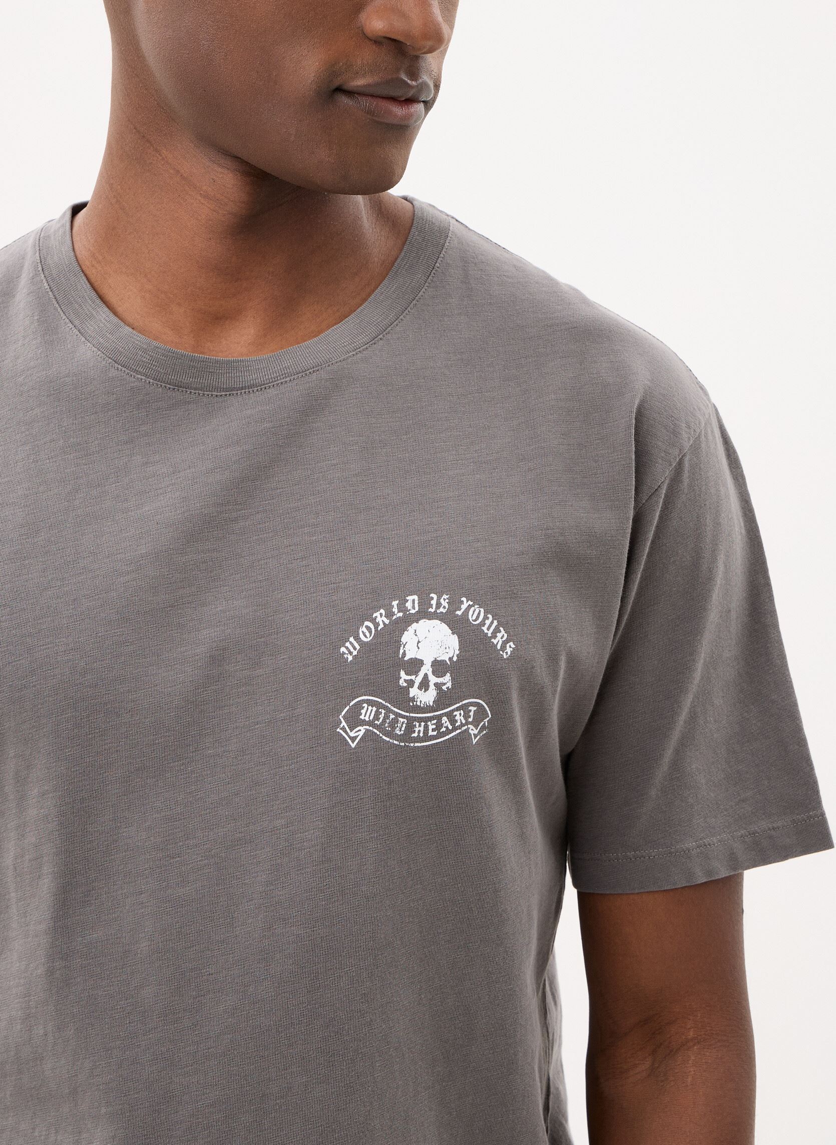 Tee-shirts manches courtes HTSC32097K homme gris The Kooples Tee-shirts manches courtes HTSC32097K homme gris GRY23