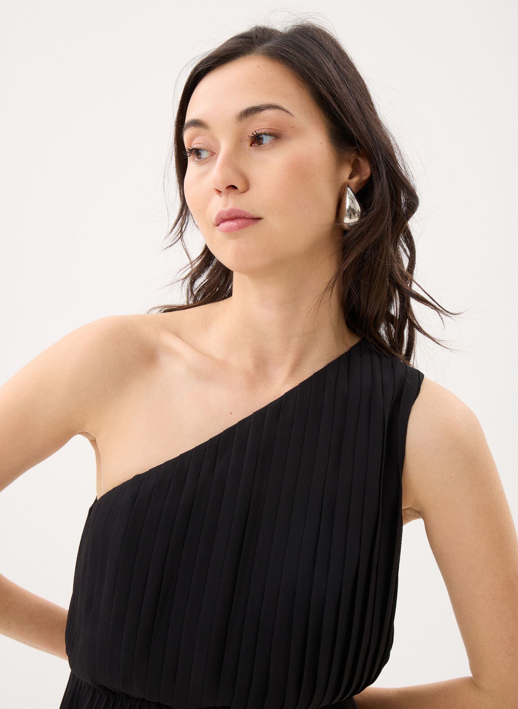 Robes longues FROB32037K femme noir The Kooples Robes longues FROB32037K femme noir BLA01