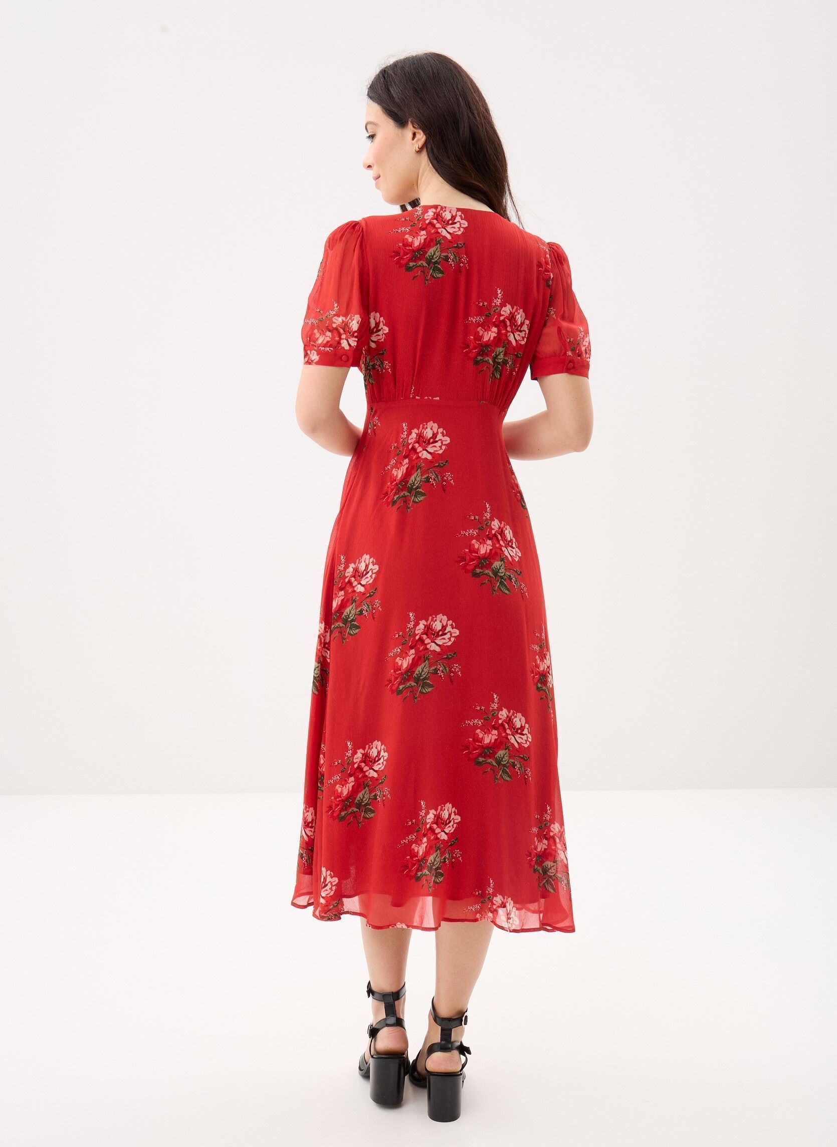 Robes longues FROB32078K femme rouge The Kooples Robes longues FROB32078K femme rouge RED37