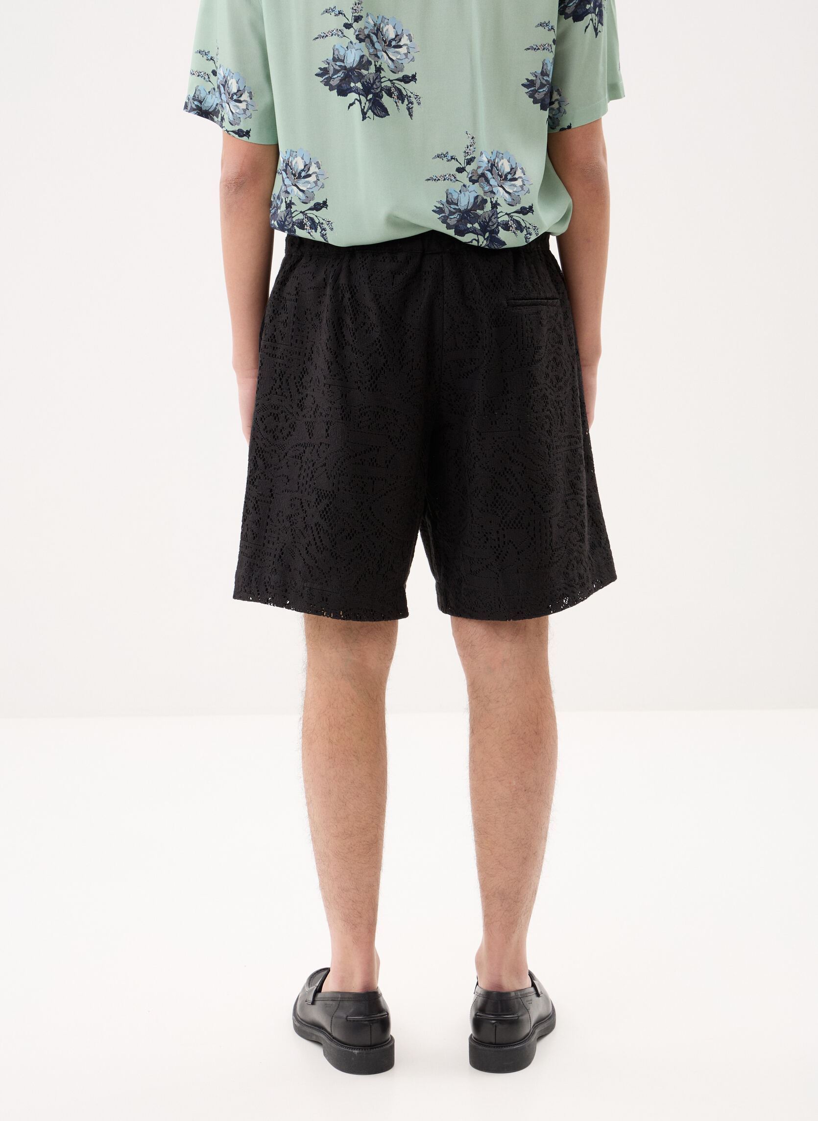 Shorts HSHO32001K heren zwart The Kooples Shorts HSHO32001K heren zwart BLA01
