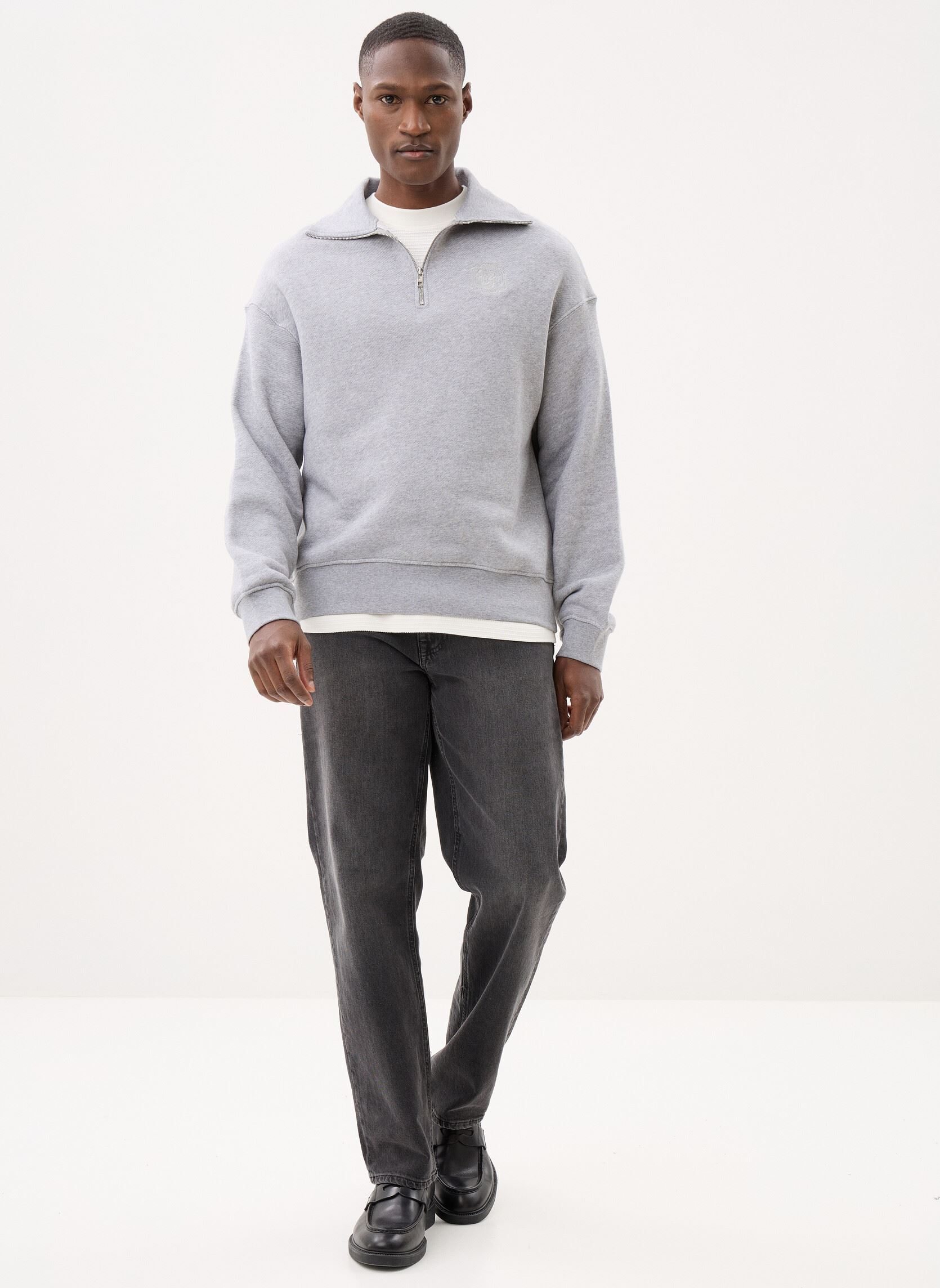 Sweats HSWE32003K homme gris The Kooples Sweats HSWE32003K homme gris GRY23