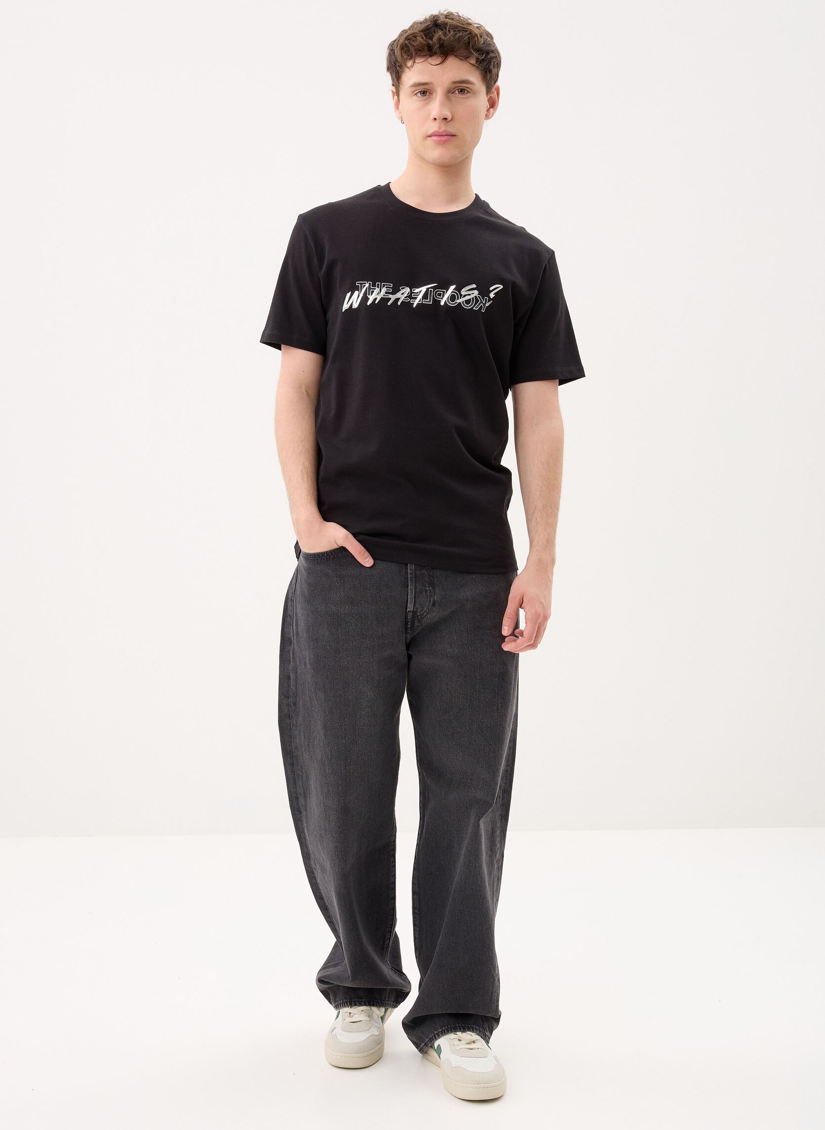 T-shirts met korte mouwen HTSC32017K heren zwart The Kooples T-shirts met korte mouwen HTSC32017K heren zwart BLA01