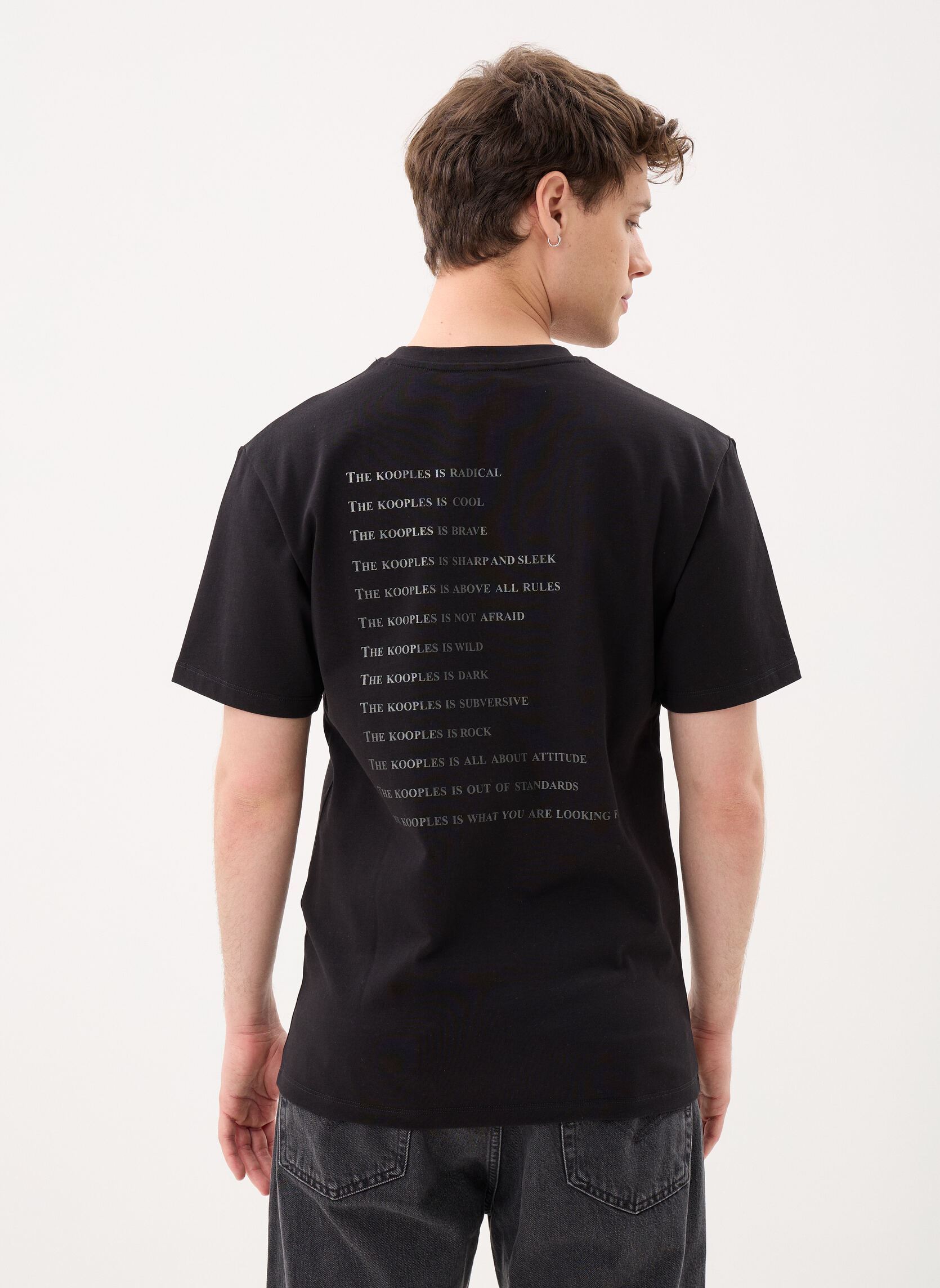 T-shirts met korte mouwen HTSC32017K heren zwart The Kooples T-shirts met korte mouwen HTSC32017K heren zwart BLA01